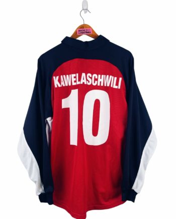 maillot vintage extérieur Grasshopper Zurich 1998/1999 porté (match worn) par Kawelaschwily #10
