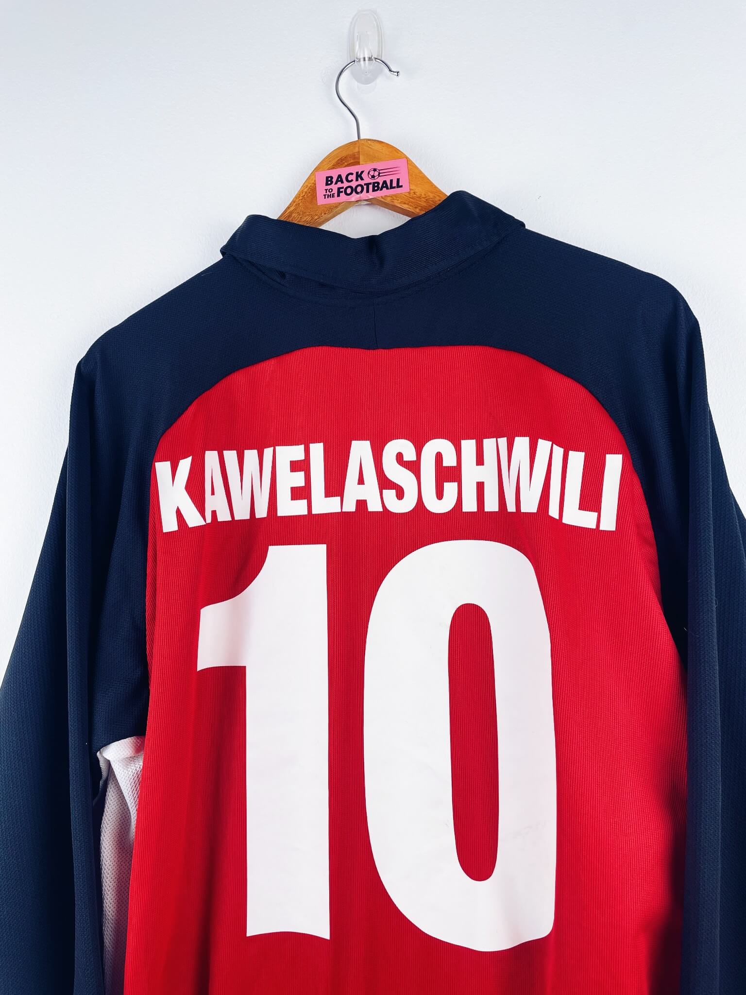 maillot vintage extérieur Grasshopper Zurich 1998/1999 porté (match worn) par Kawelaschwily #10