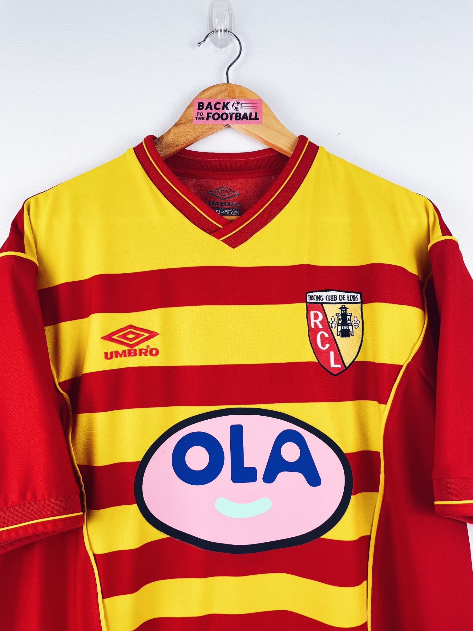 maillot vintage domicile RC Lens 2000/2001