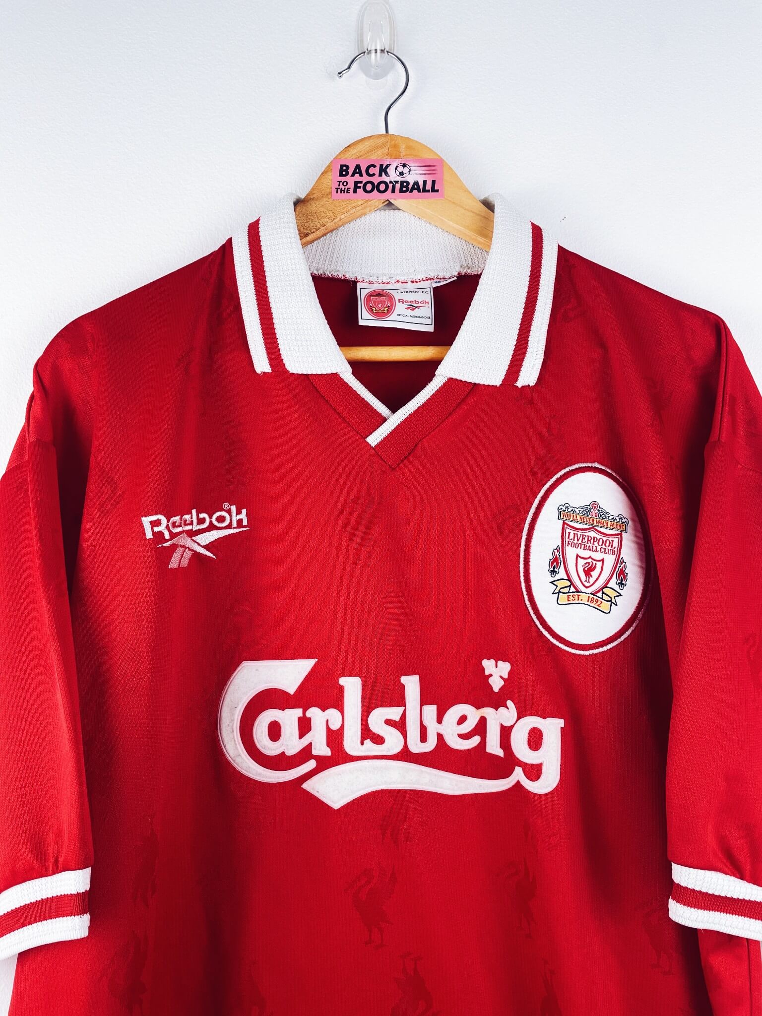 maillot vintage domicile Liverpool 1996/1998