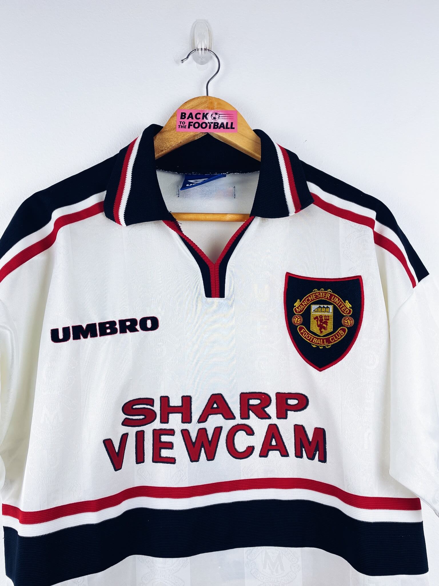 maillot vintage extérieur Manchester United 1997/1999 floqué Beckham #7