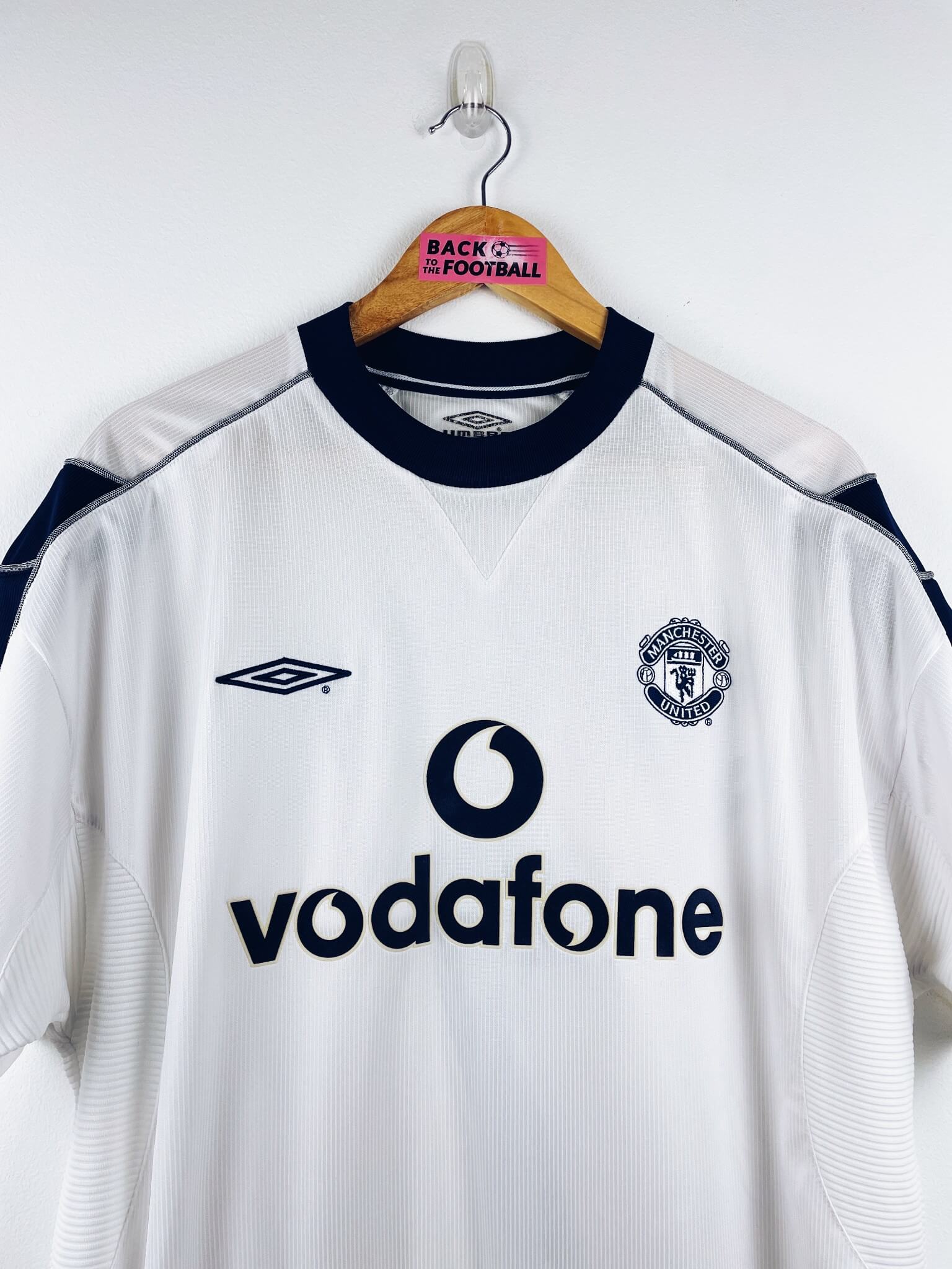 maillot vintage extérieur Manchester United 2000/2001 floqué Beckham #7