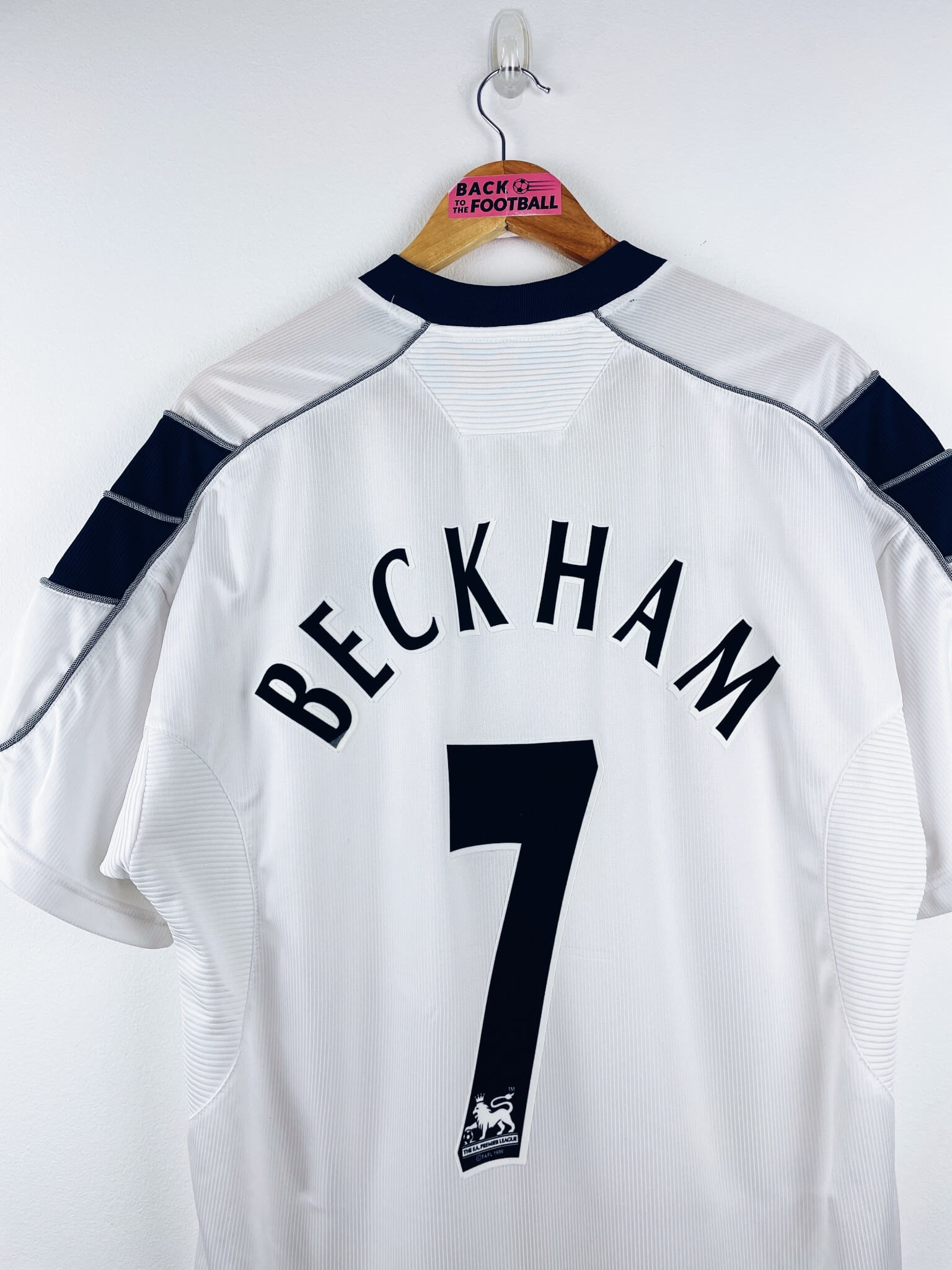 maillot vintage extérieur Manchester United 2000/2001 floqué Beckham #7