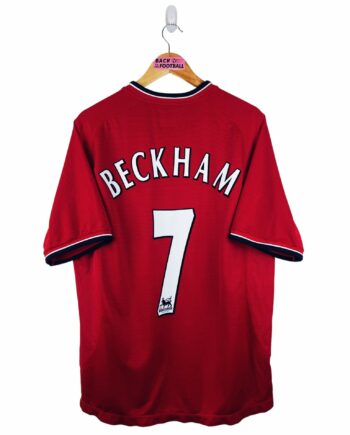 maillot vintage domicile Manchester United 2000/2002 floqué Beckham #7