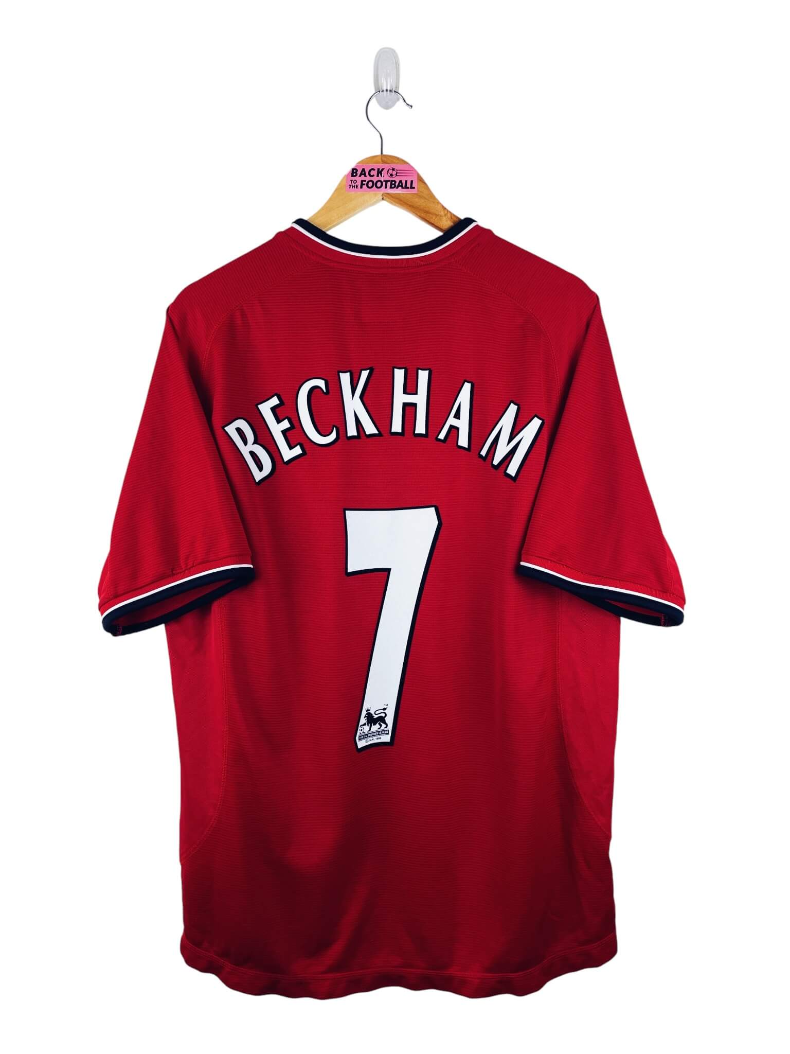 maillot vintage domicile Manchester United 2000/2002 floqué Beckham #7