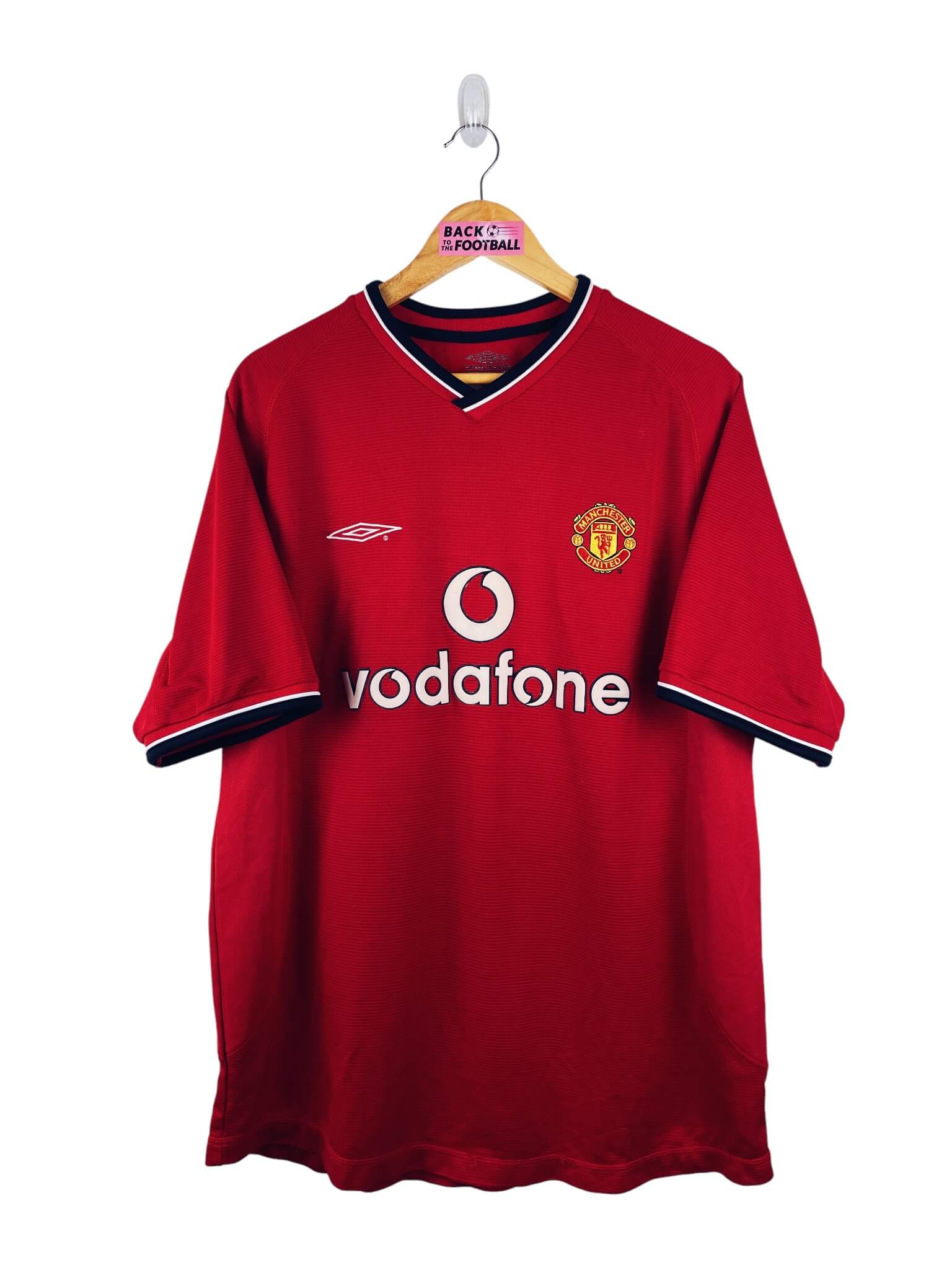 maillot vintage domicile Manchester United 2000/2002 floqué Beckham #7