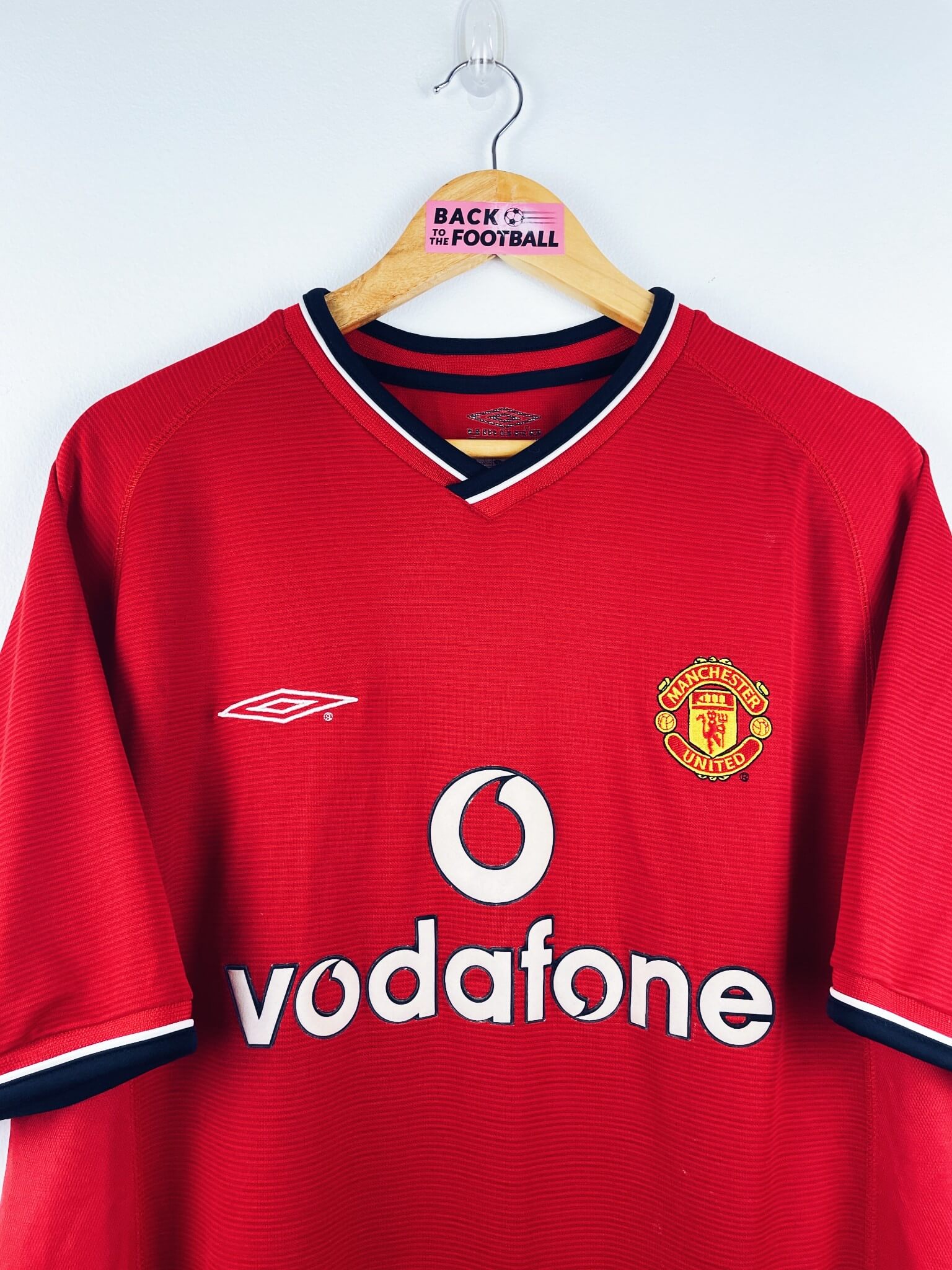 maillot vintage domicile Manchester United 2000/2002 floqué Beckham #7