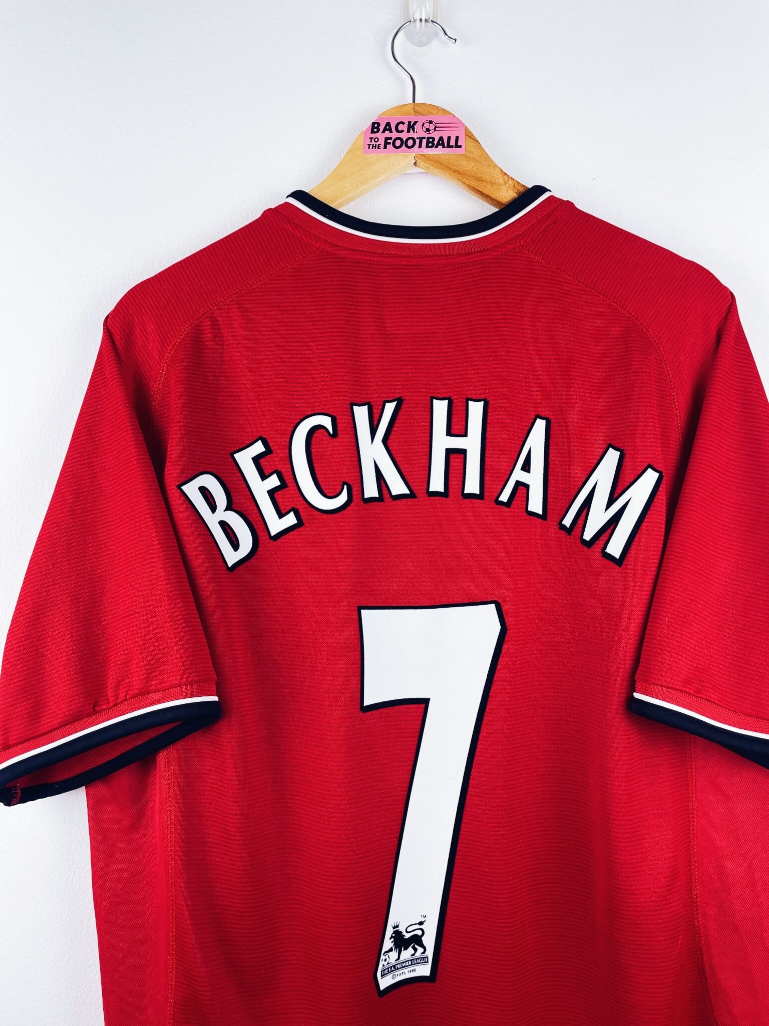 maillot vintage domicile Manchester United 2000/2002 floqué Beckham #7