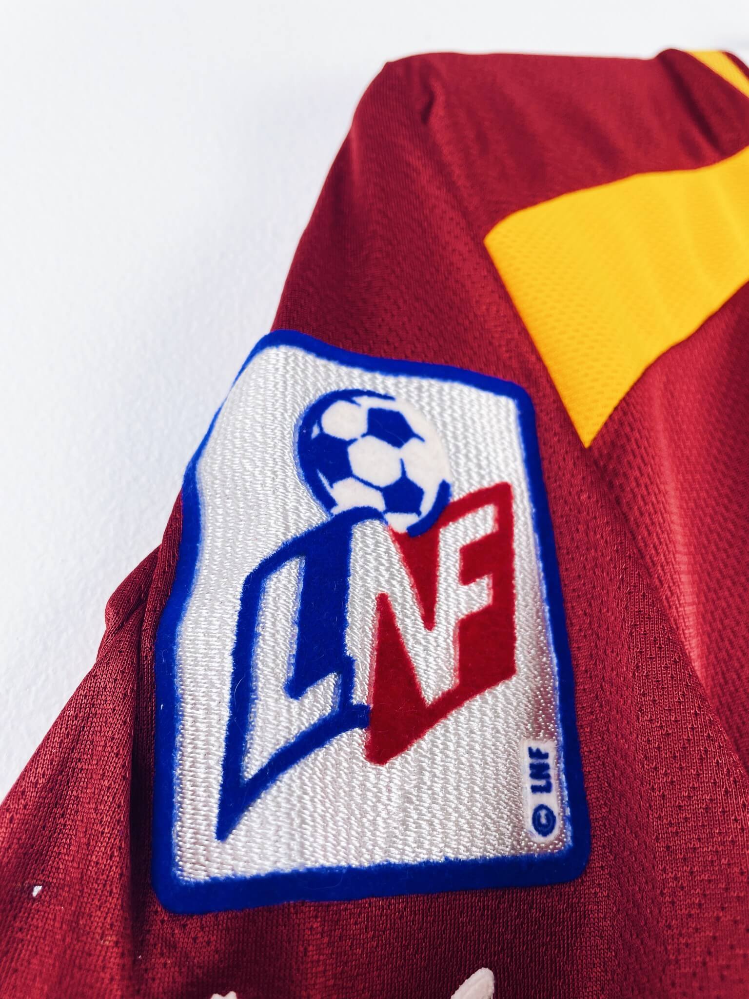 maillot vintage domicile FC Metz 2000/2001 porté (match worn) ou préparé (match issue) pour Toyes #14