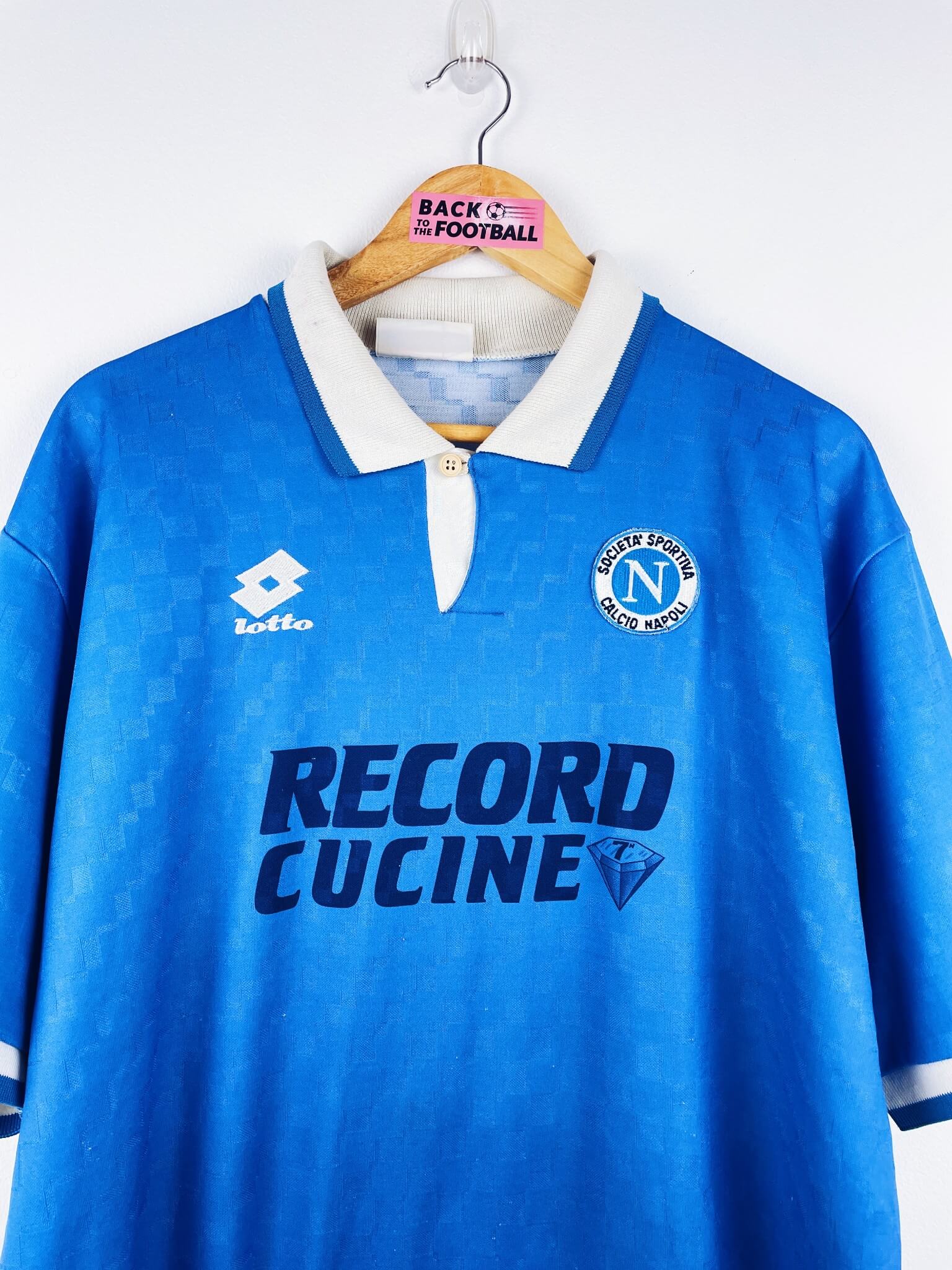 maillot vintage domicile Napoli 1995/1996 match issue (préparé) pour le #7