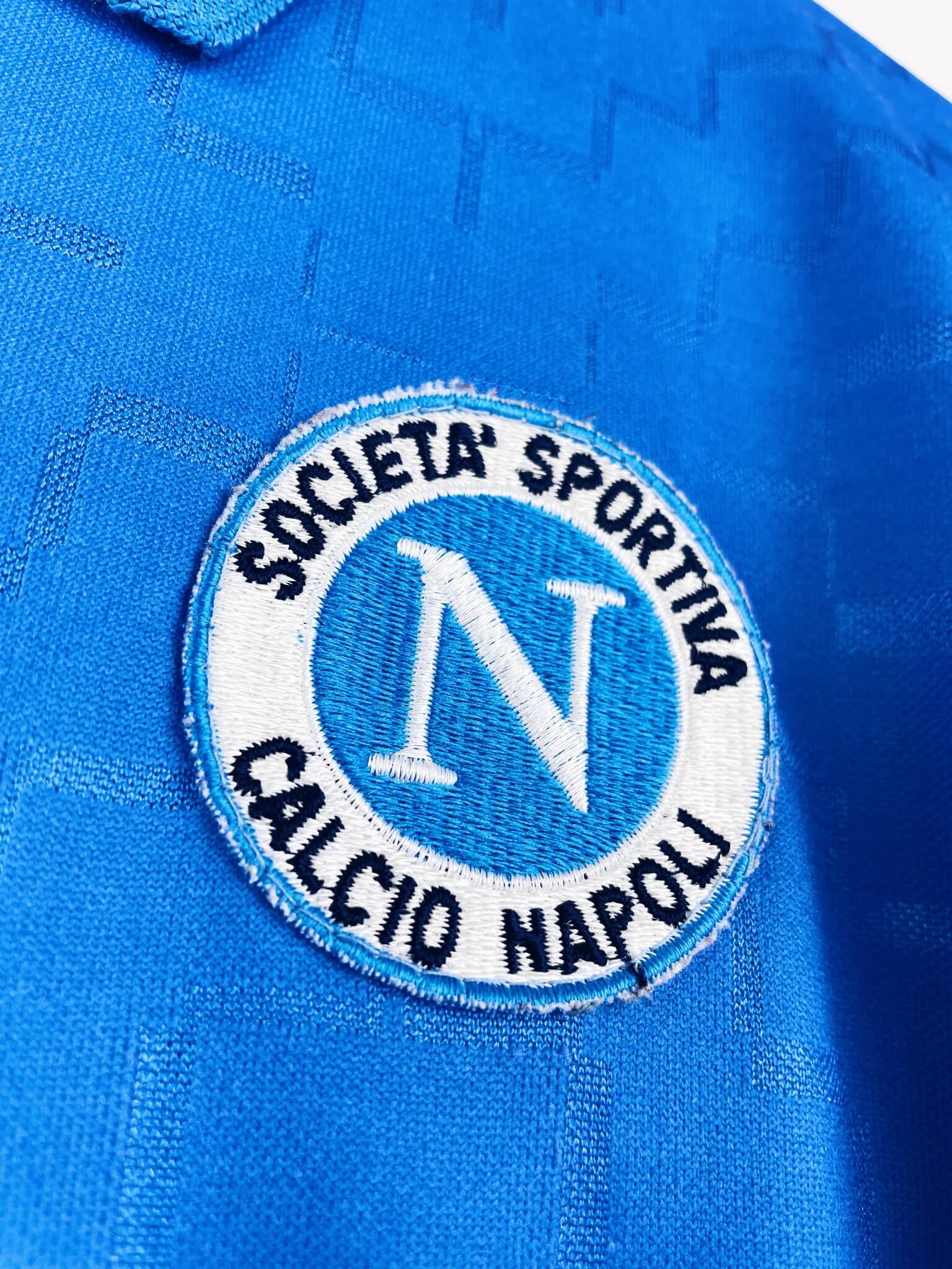 maillot vintage domicile Napoli 1995/1996 match issue (préparé) pour le #7