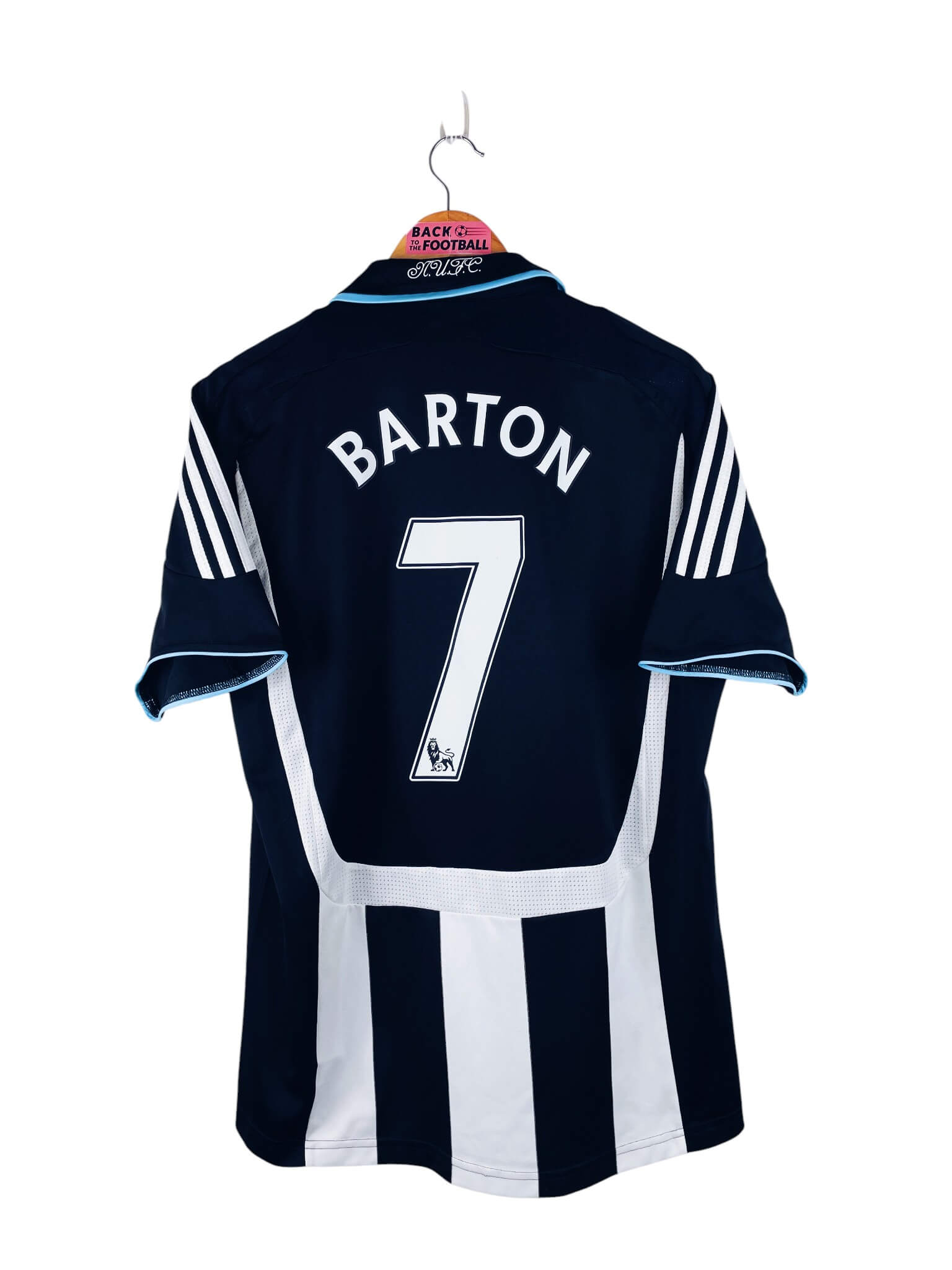 maillot vintage domicile Newcastle 2007/2009 floqué Barton #7