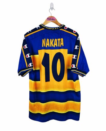 maillot vintage domicile Parma 2001/2002 floqué Nakata #10