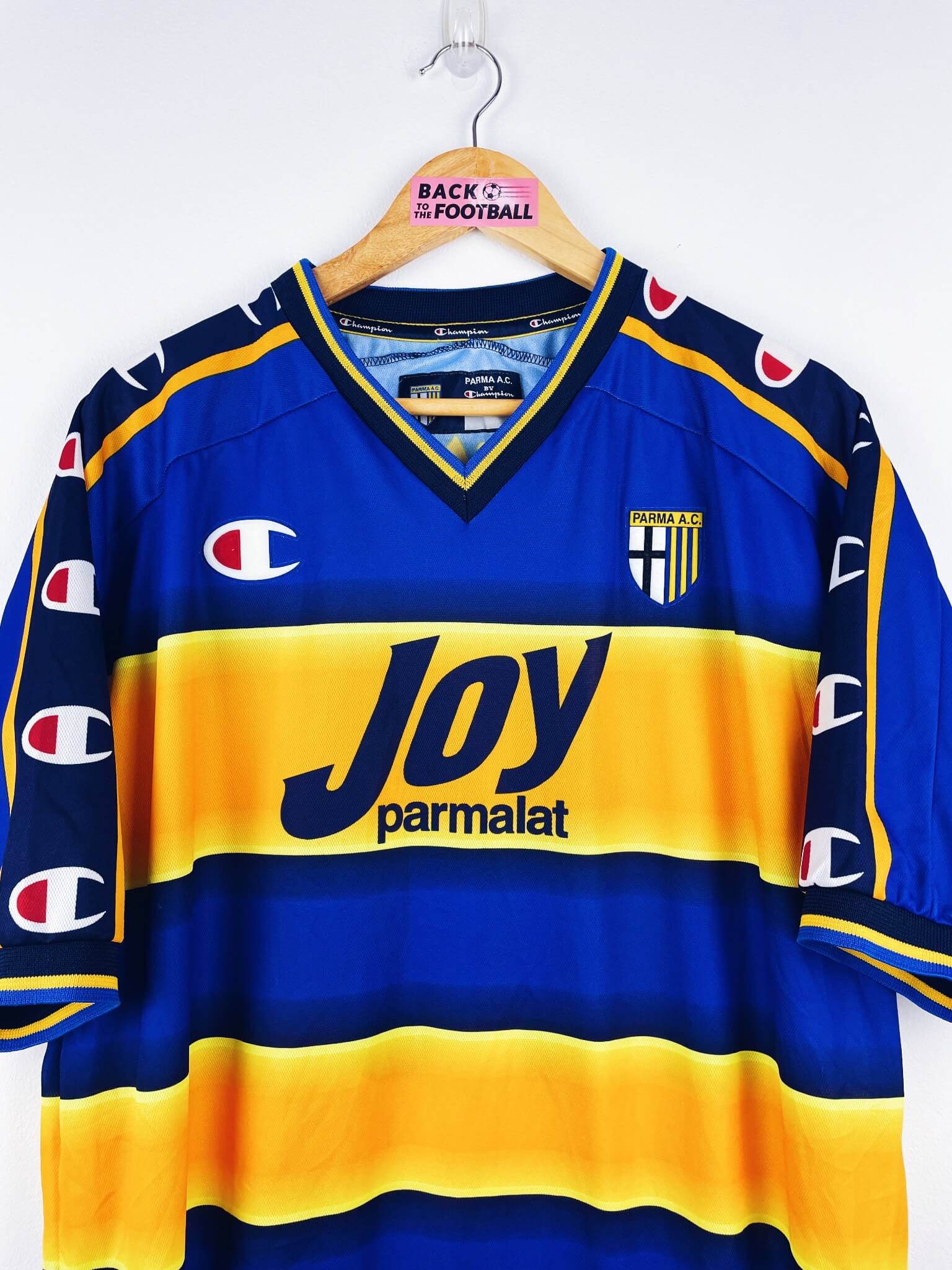 maillot vintage domicile Parma 2001/2002 floqué Nakata #10