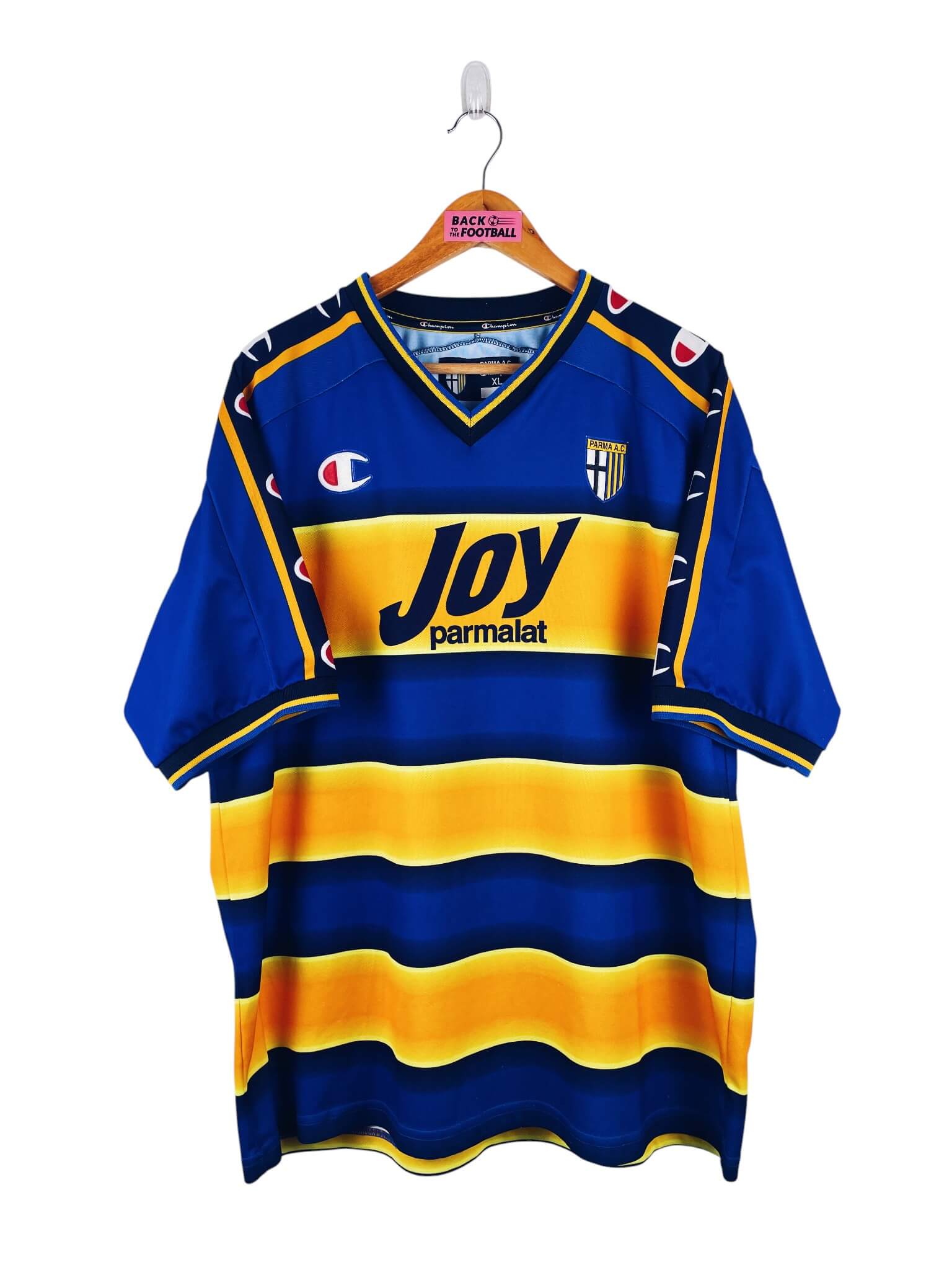 maillot vintage domicile Parme 2001/2002 floqué Nakata #10