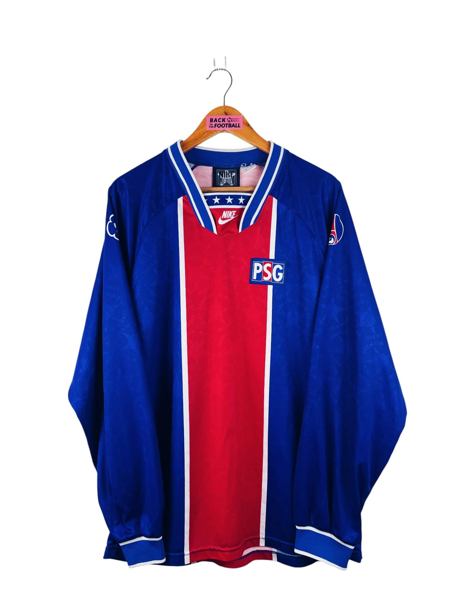 maillot vintage domicile PSG 1994/1995 manches longues player issue (stock pro)