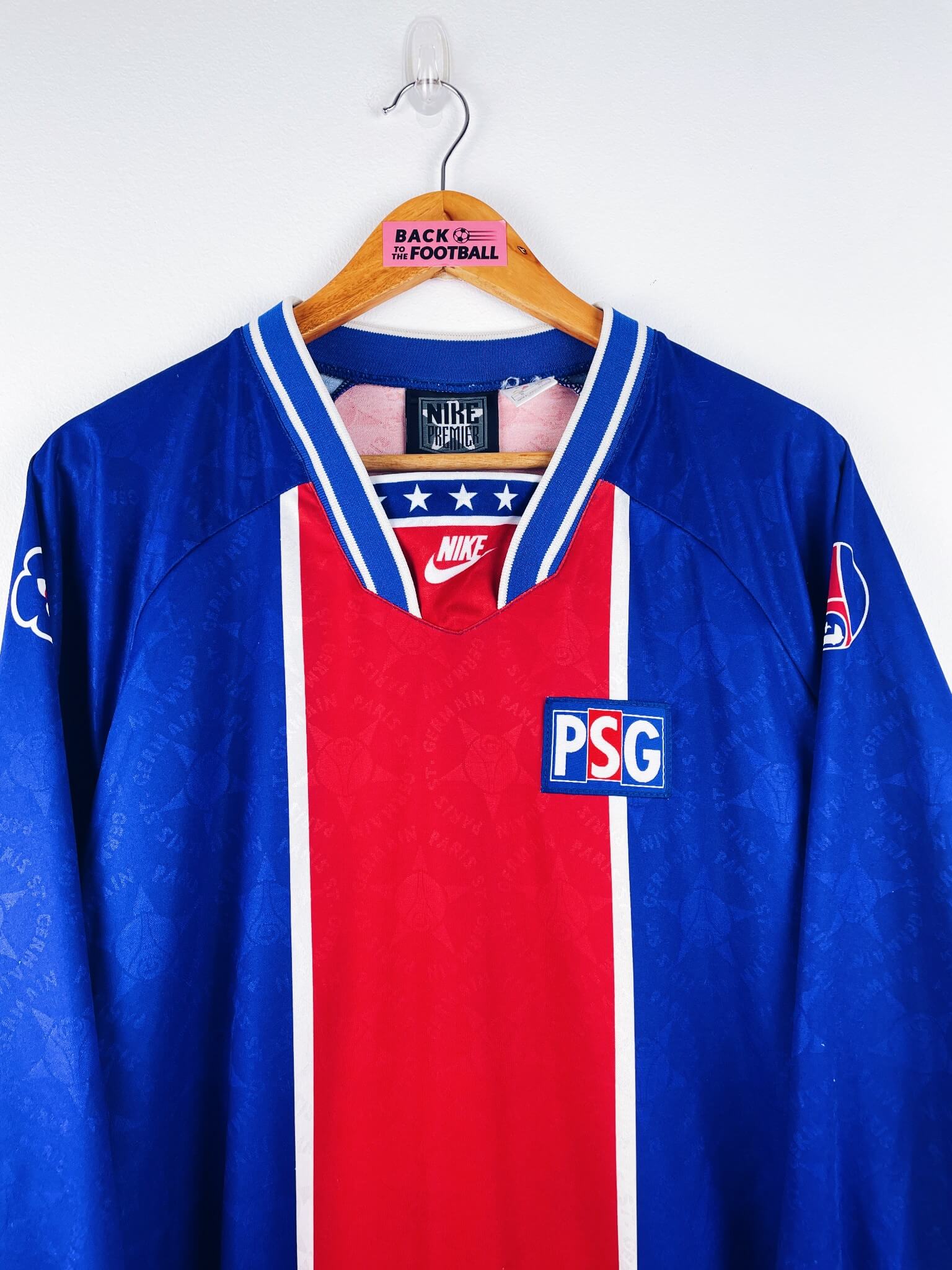 maillot vintage domicile PSG 1994/1995 manches longues player issue (stock pro)