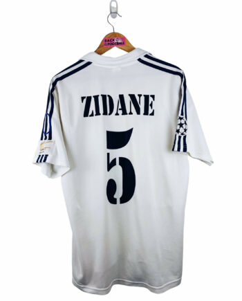 maillot vintage domicile Real Madrid 2002/2003 floqué Zidane #5