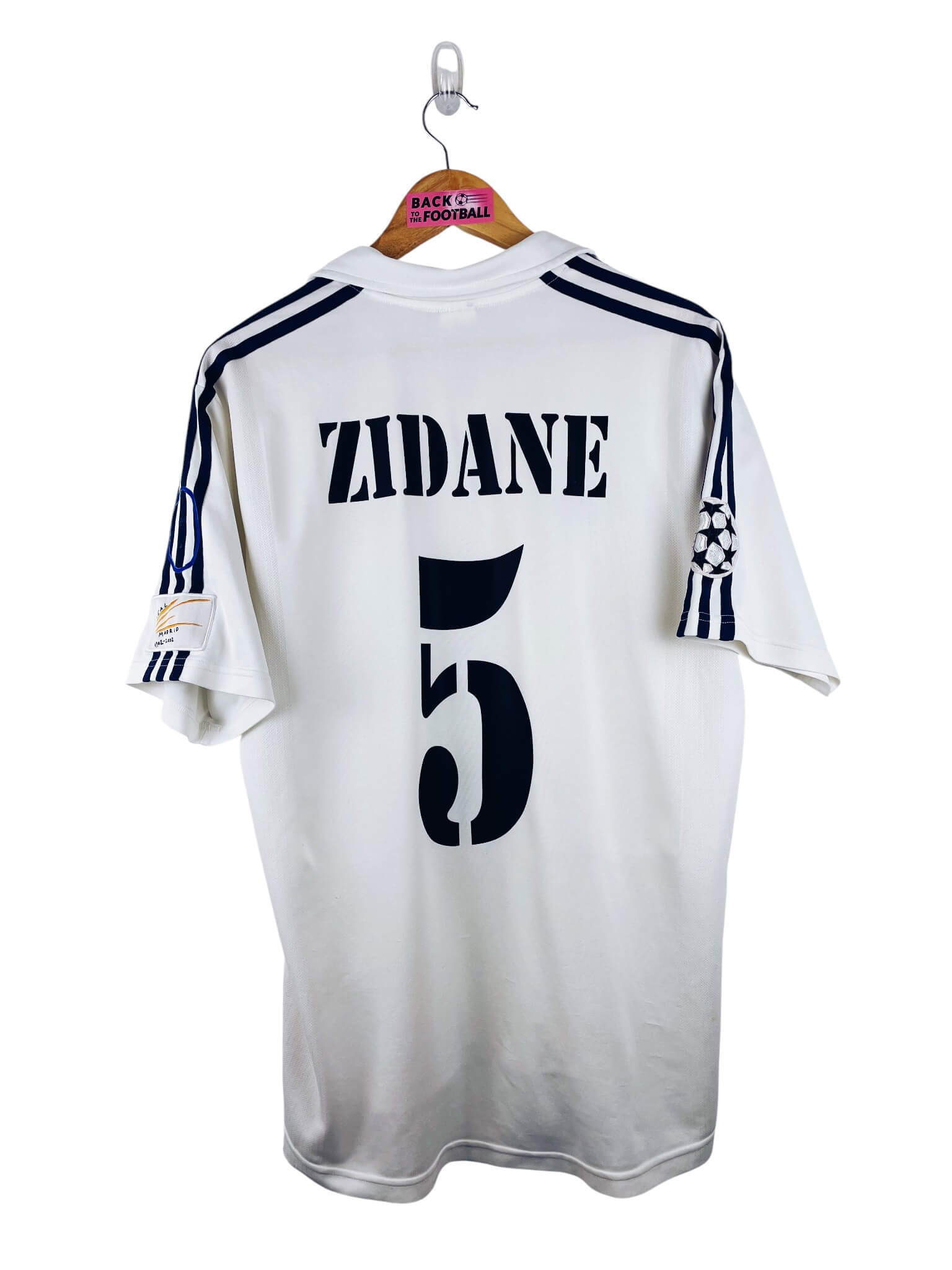 maillot vintage domicile Real Madrid 2002/2003 floqué Zidane #5