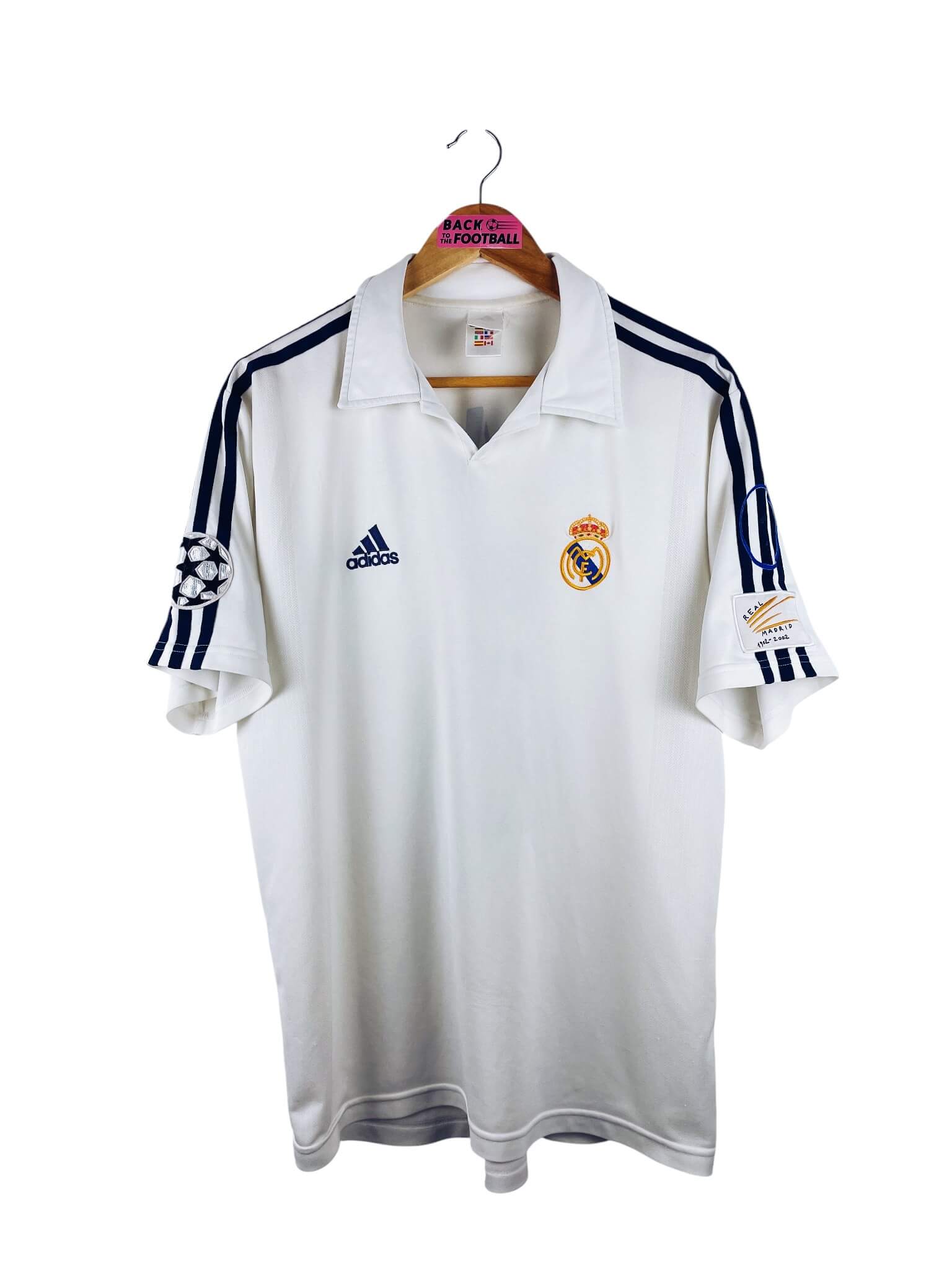 maillot vintage domicile Real Madrid 2002/2003 floqué Zidane #5