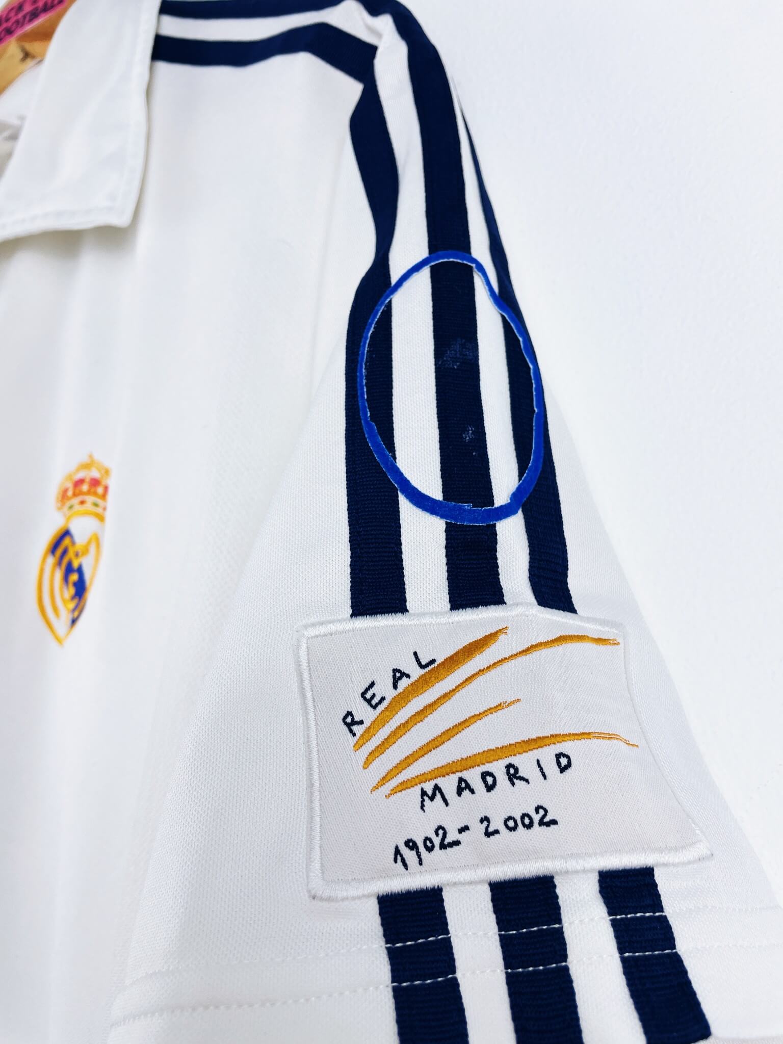 maillot vintage domicile Real Madrid 2002/2003 floqué Zidane #5