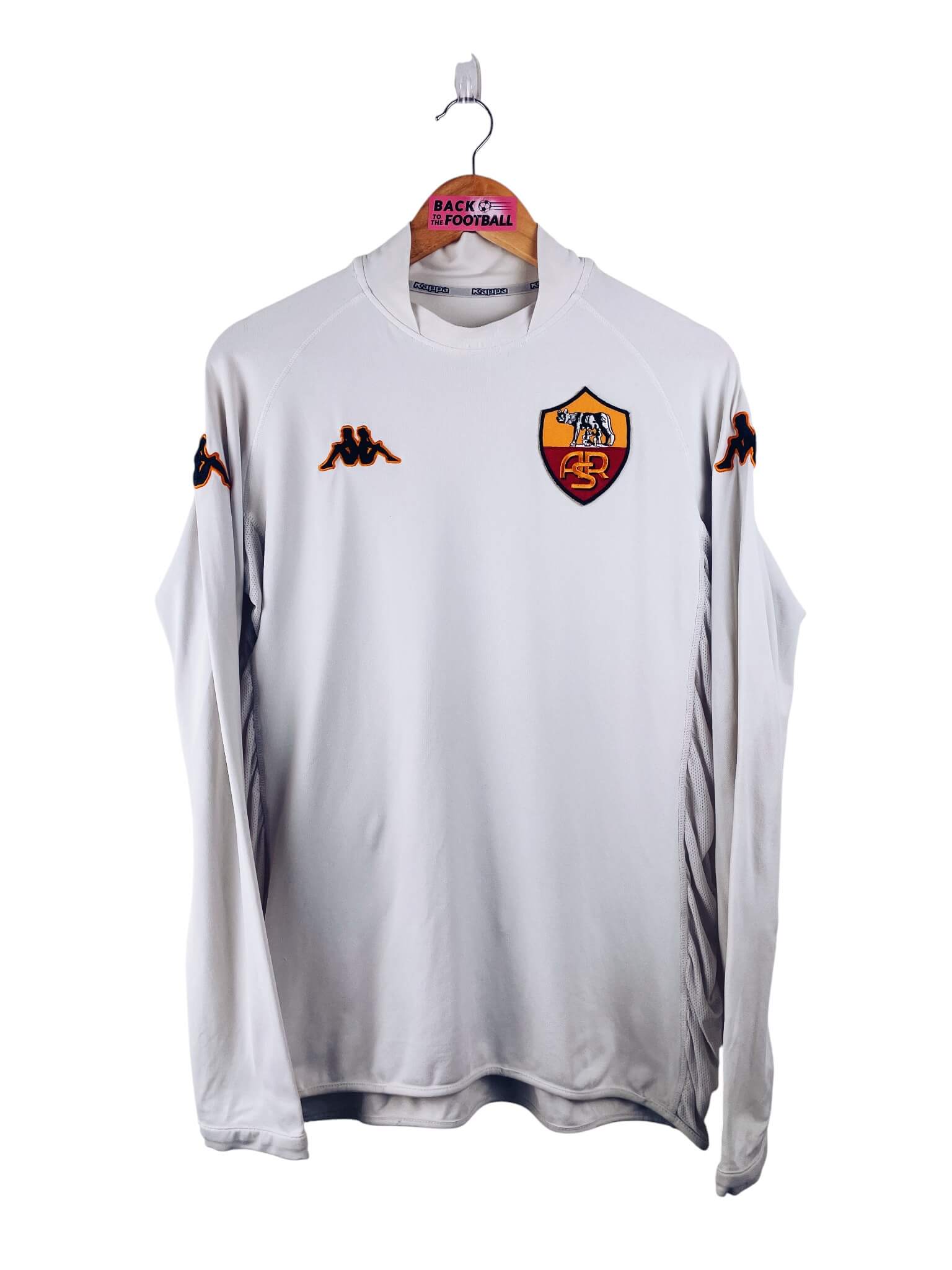 maillot vintage extérieur AS Roma 2002/2003 manches longues floqué Totti #10