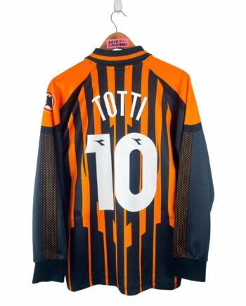 maillot vintage third AS Roma 1997/1998 manches longues floqué Totti #10