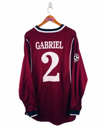 maillot vintage domicile Sparta Prague 1999/2000 porté (match worn) par Gabriel #2