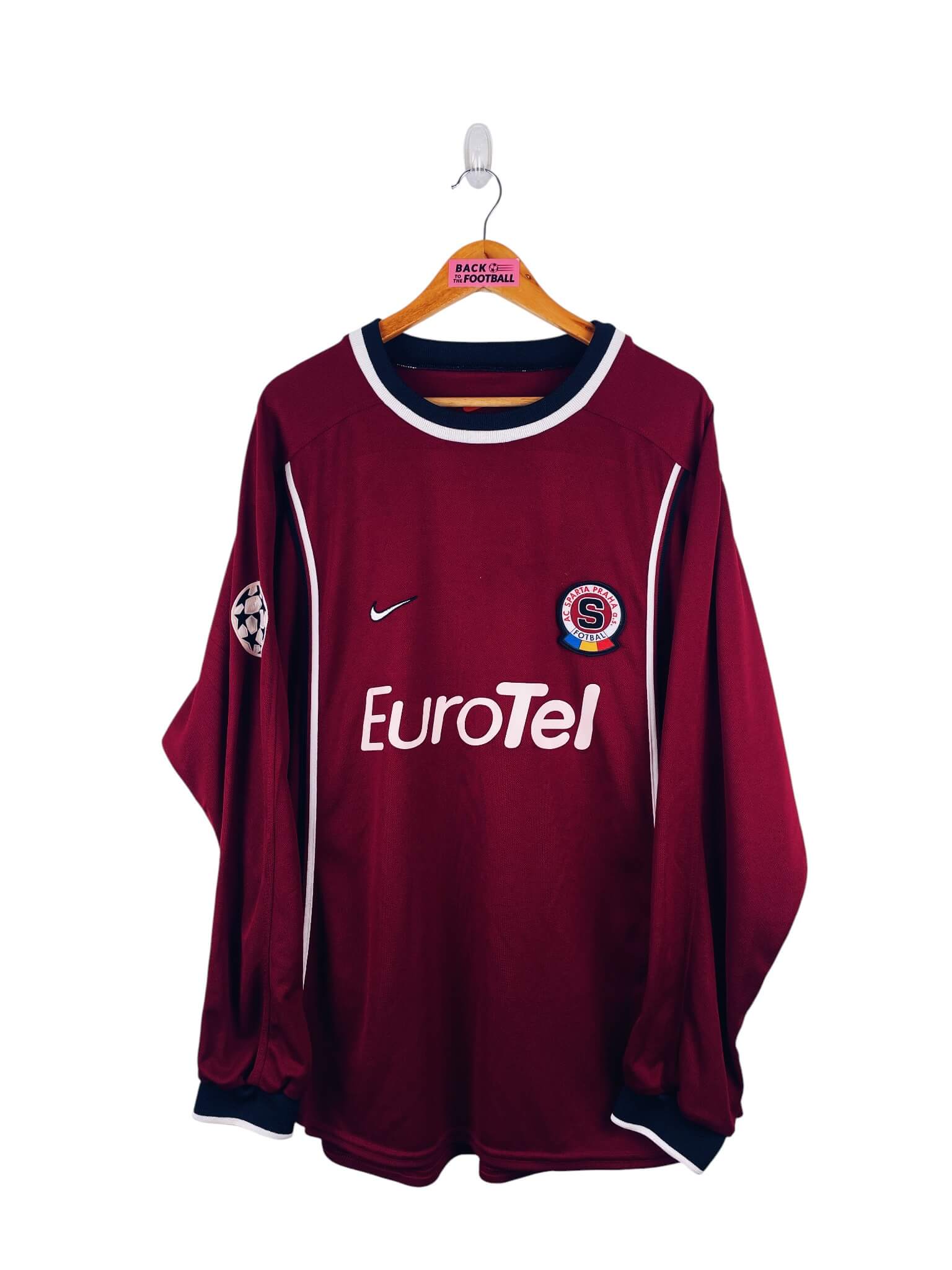 maillot vintage domicile Sparta Prague 1999/2000 porté (match worn) par Gabriel #2
