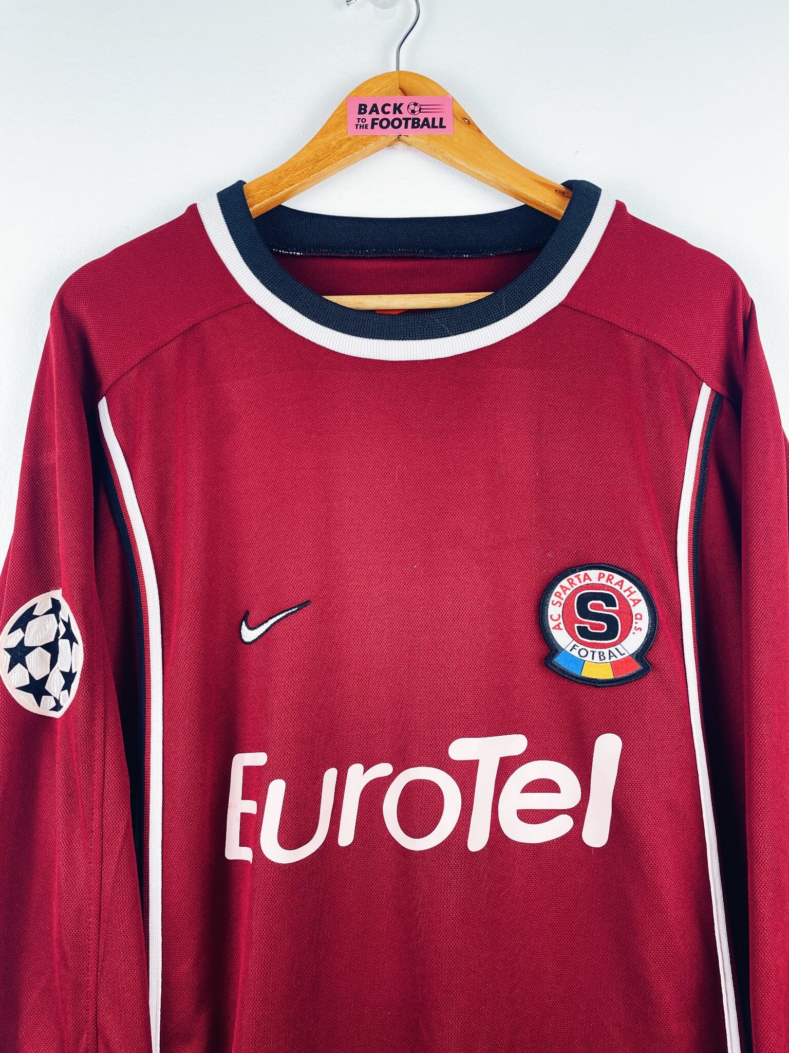maillot vintage domicile Sparta Prague 1999/2000 porté (match worn) par Gabriel #2