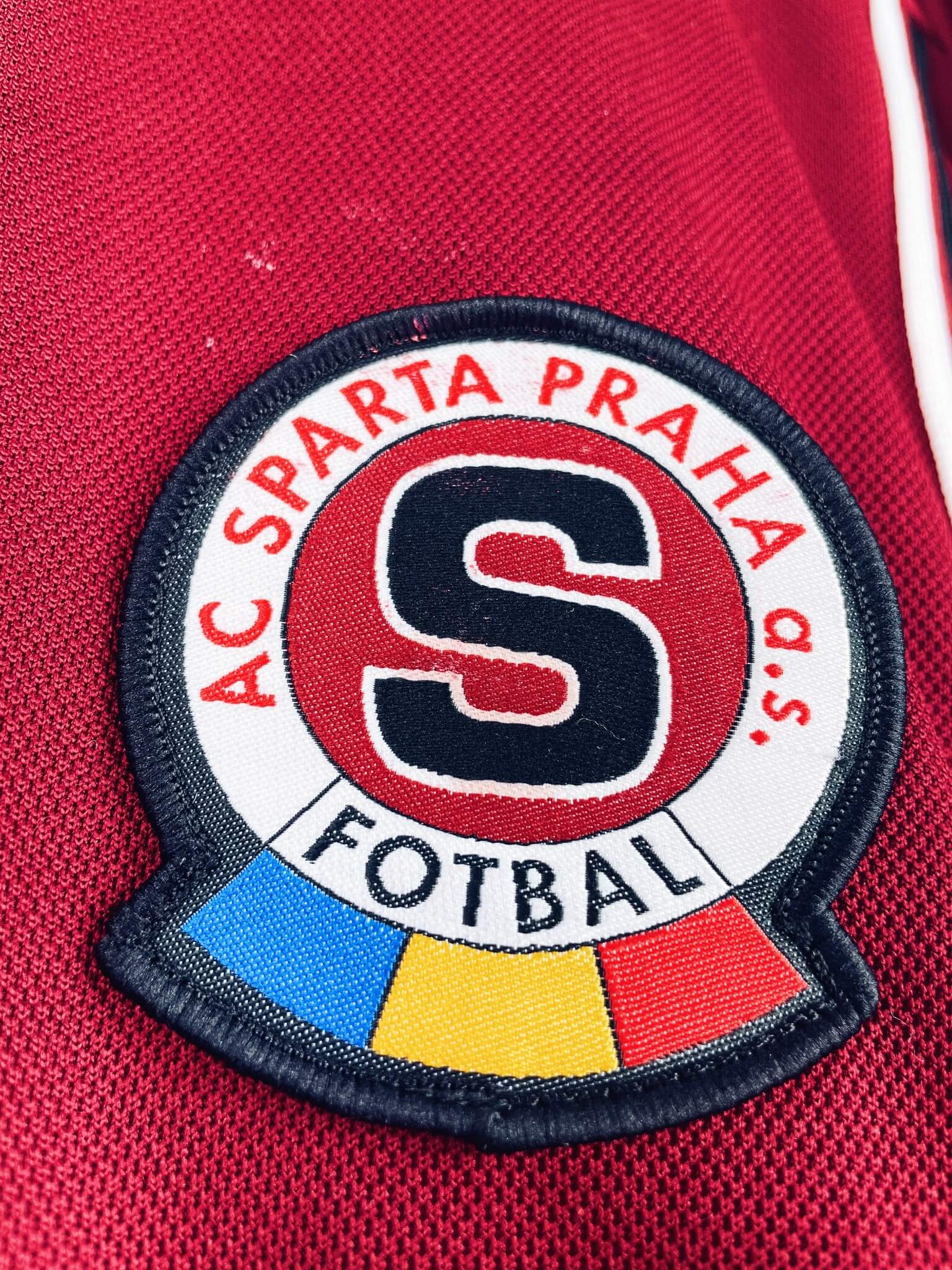 maillot vintage domicile Sparta Prague 1999/2000 porté (match worn) par Gabriel #2
