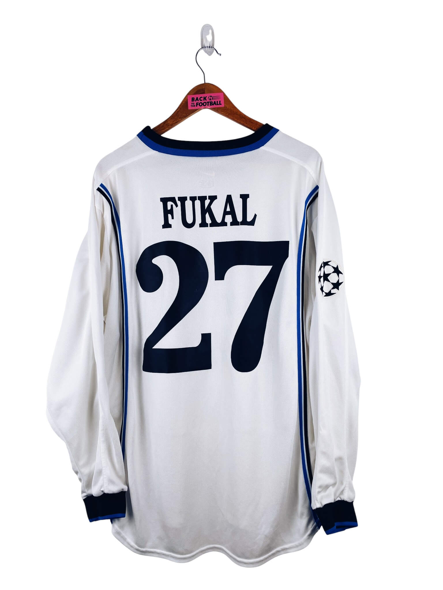 maillot vintage extérieur Sparta Prague 1999/2000 porté (match worn) par Fukal #27