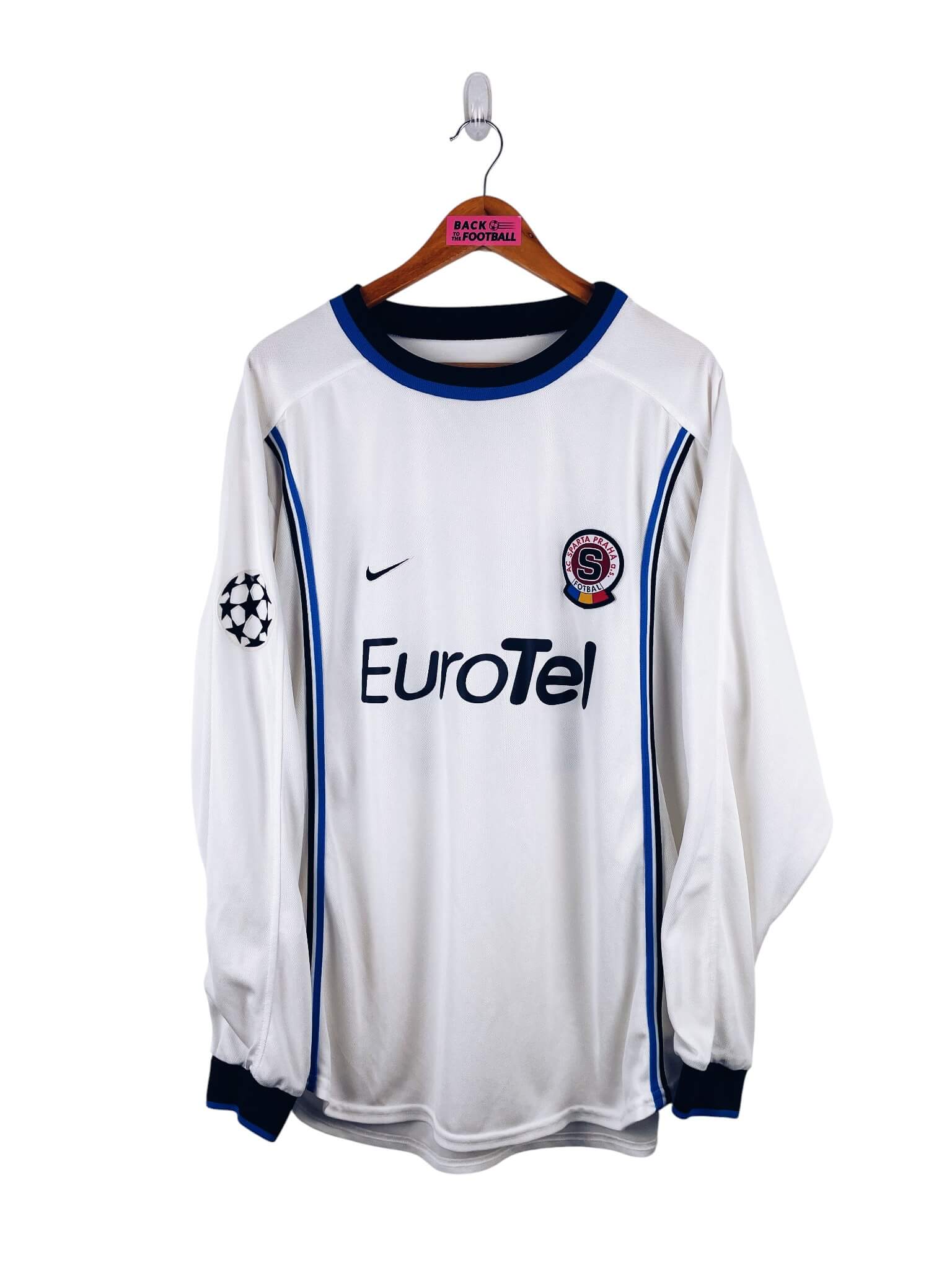 maillot vintage extérieur Sparta Prague 1999/2000 porté (match worn) par Fukal #27