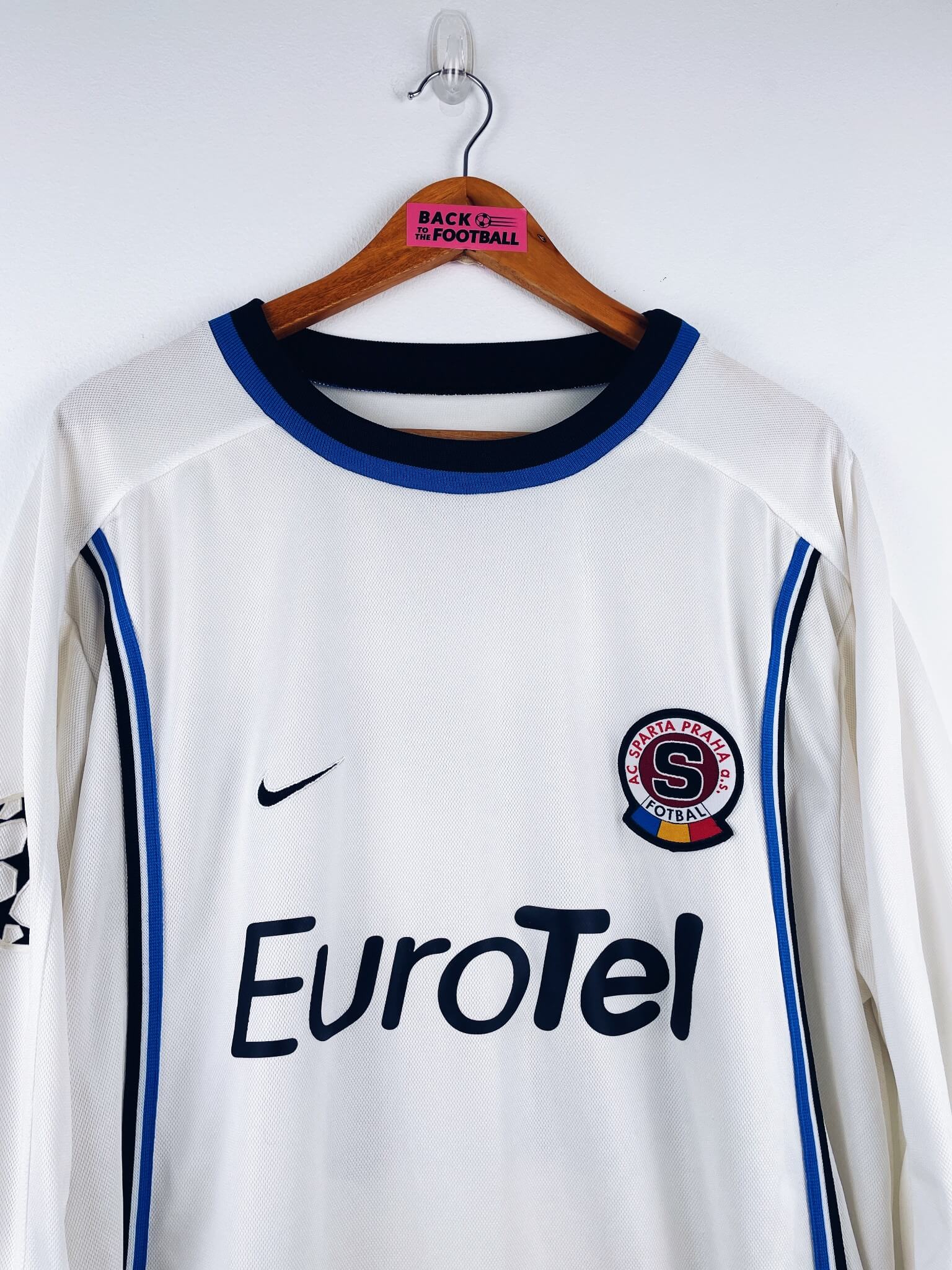 maillot vintage extérieur Sparta Prague 1999/2000 porté (match worn) par Fukal #27