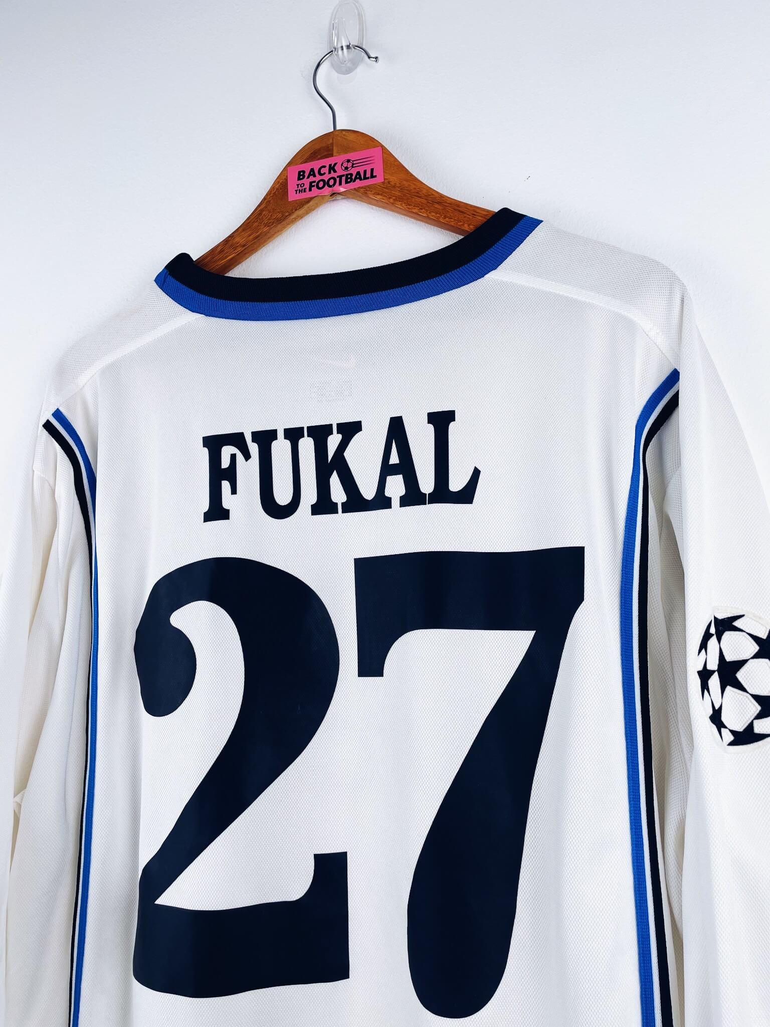 maillot vintage extérieur Sparta Prague 1999/2000 porté (match worn) par Fukal #27