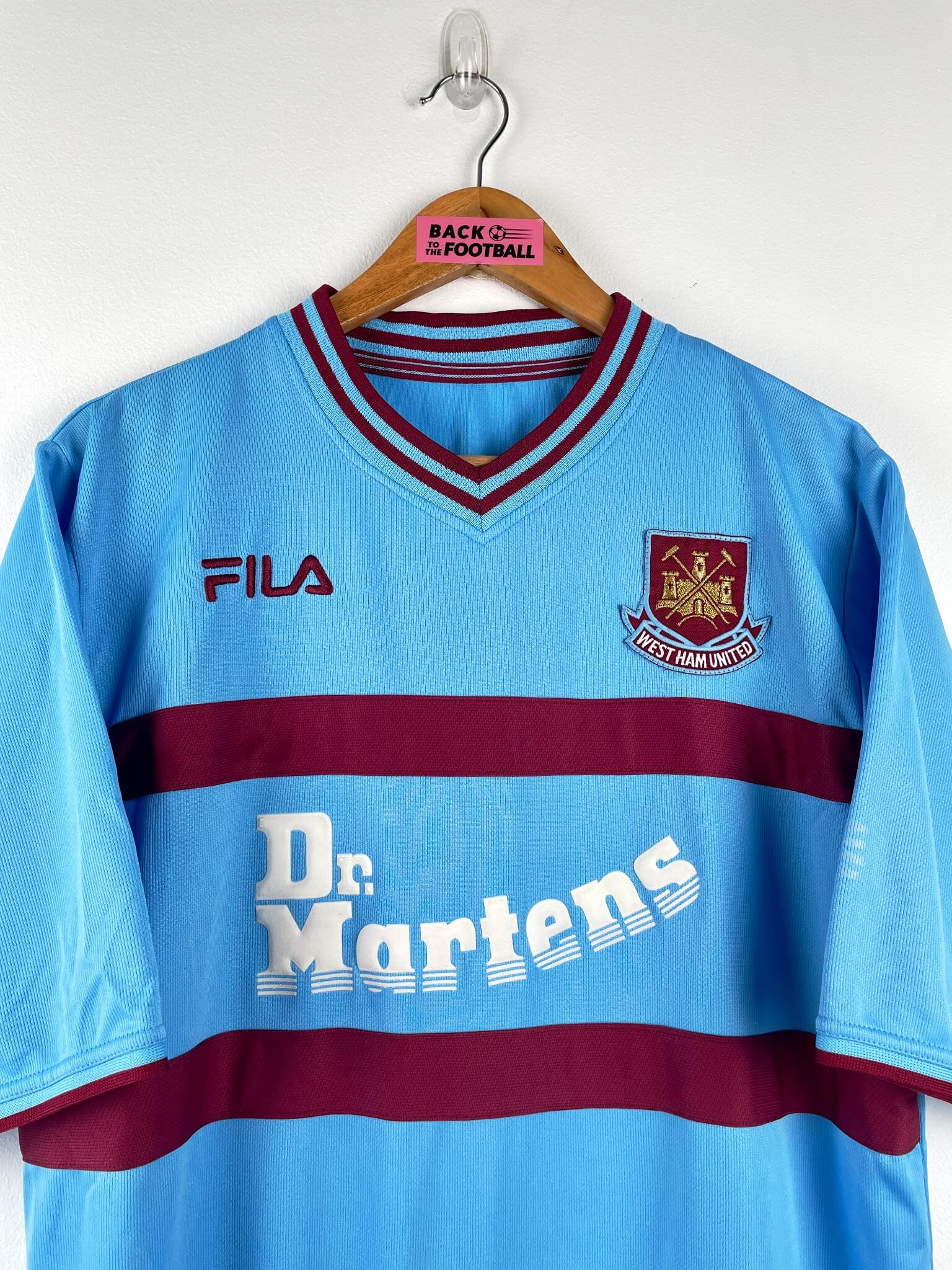 maillot vintage extérieur West Ham 2001/2003