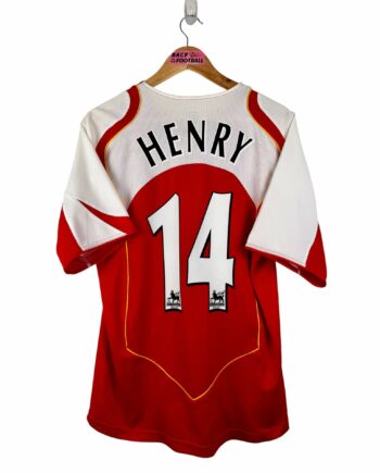 maillot vintage domicile Arsenal 2004/2005 floqué Henry #14