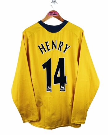 maillot vintage extérieur Arsenal 2005/2006 manches longues floqué Henry #14