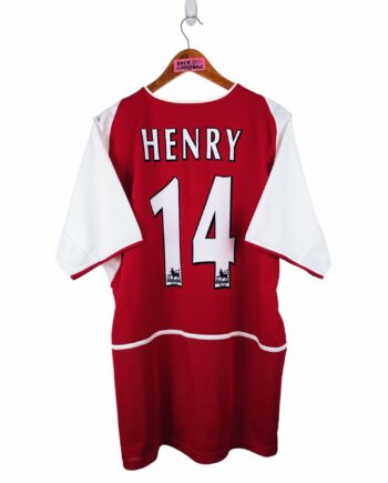 maillot vintage domicile Arsenal 2002/2004 floqué Henry #14
