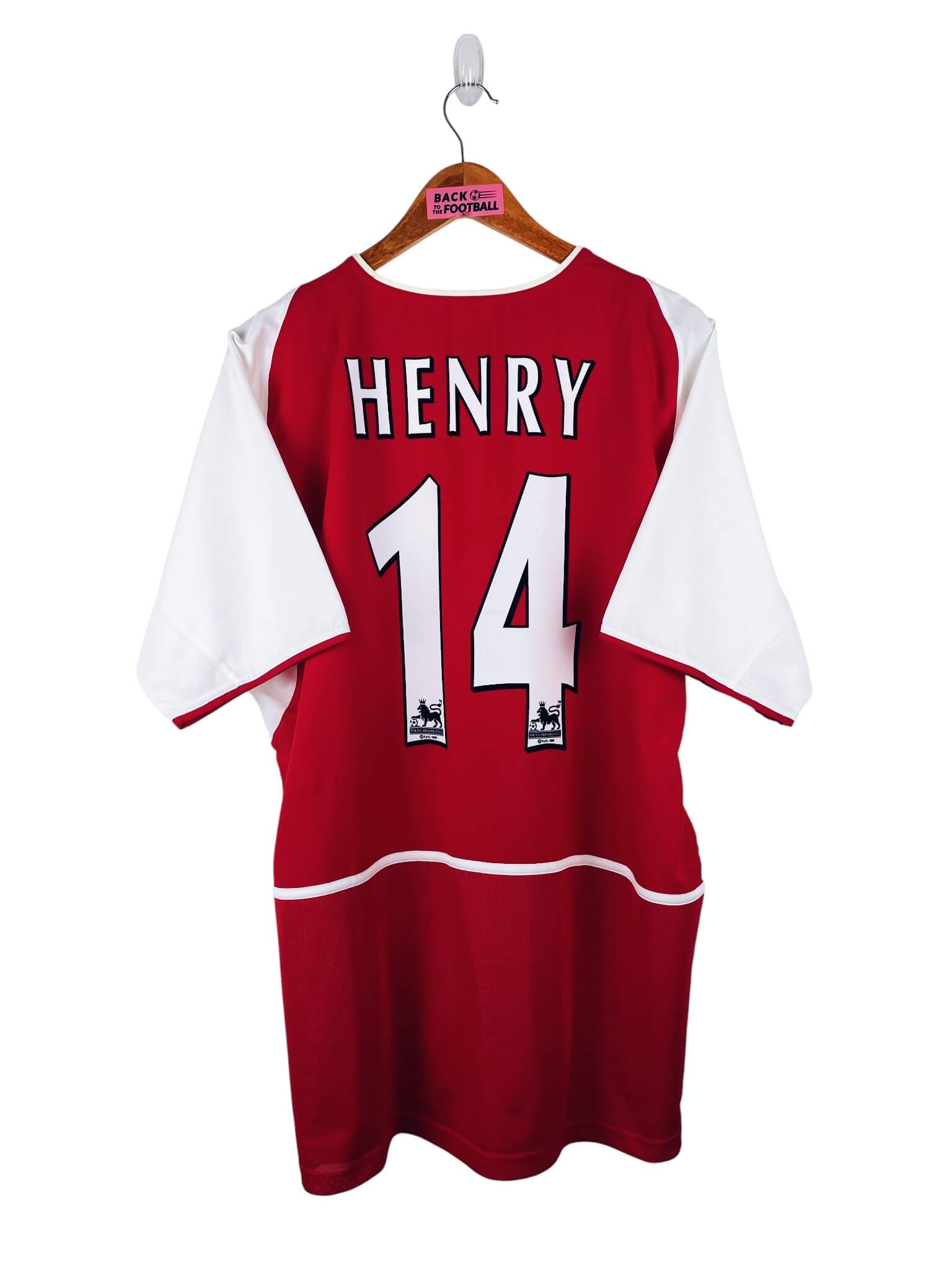 maillot vintage domicile Arsenal 2002/2004 floqué Henry #14
