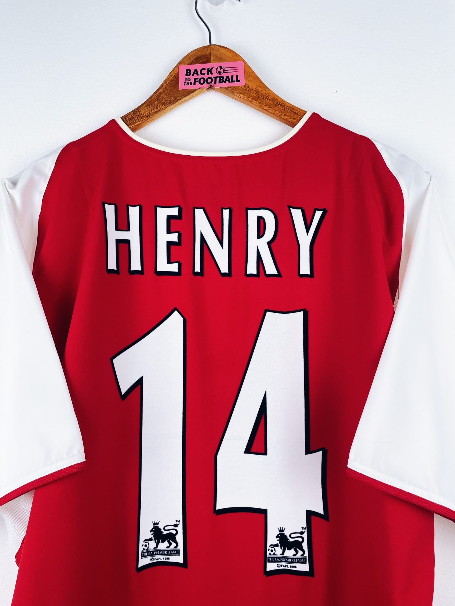 maillot vintage domicile Arsenal 2002/2004 floqué Henry #14