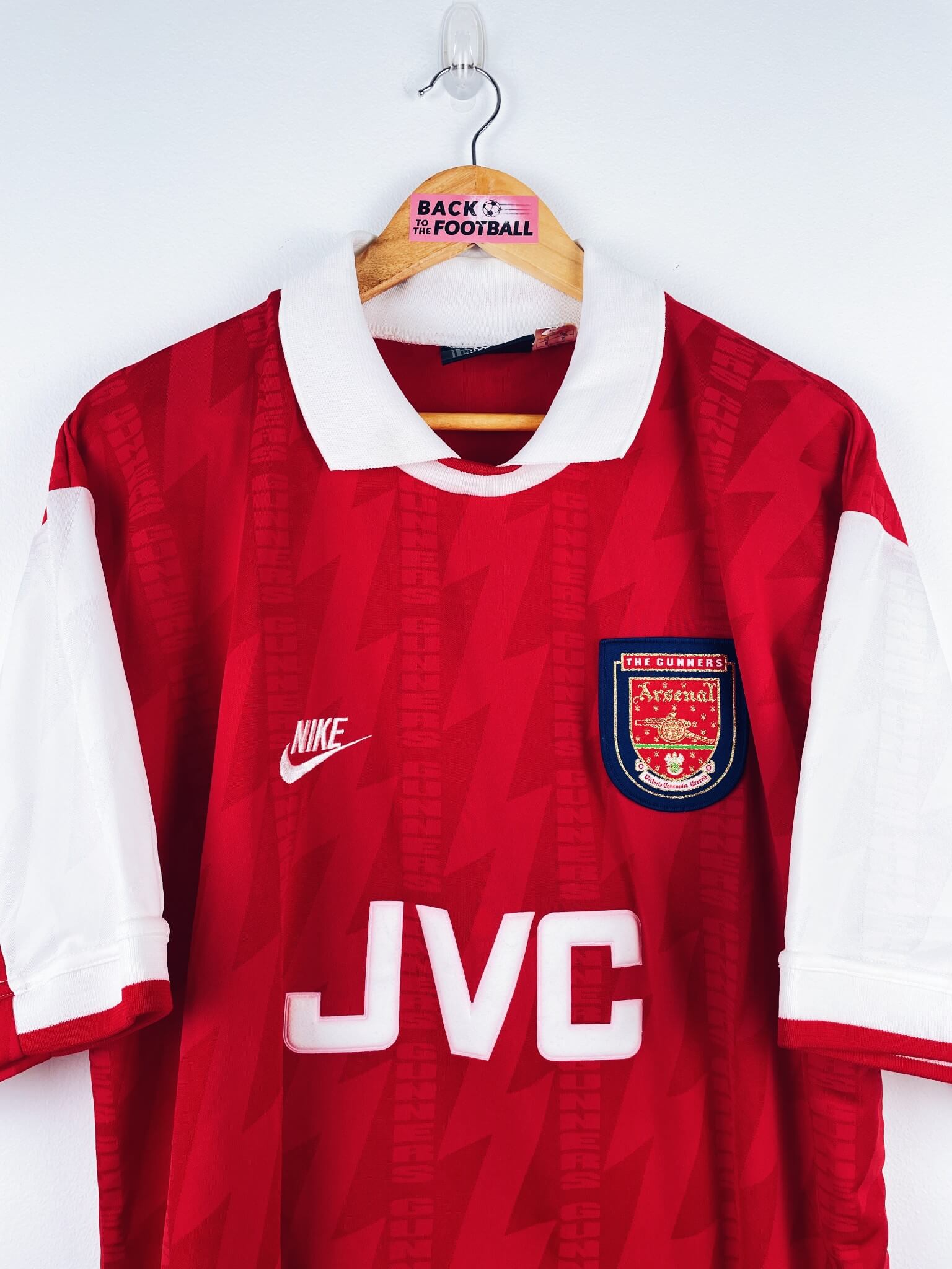 maillot vintage domicile Arsenal 1994/1996 #12 player issue (stock pro)