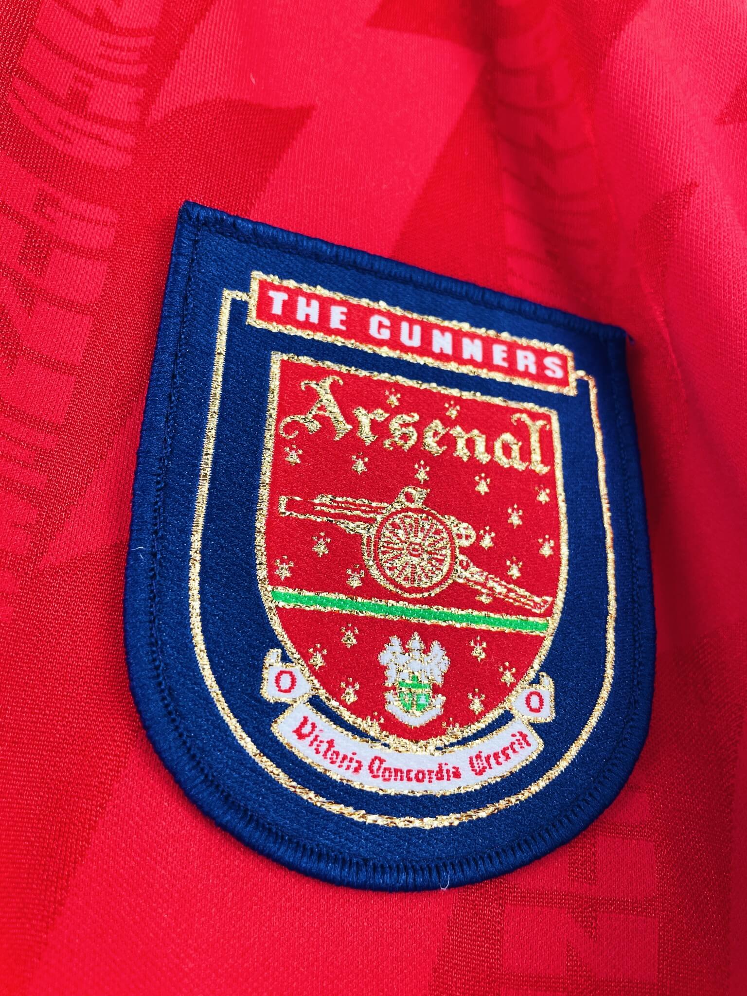 maillot vintage domicile Arsenal 1994/1996 #12 player issue (stock pro)