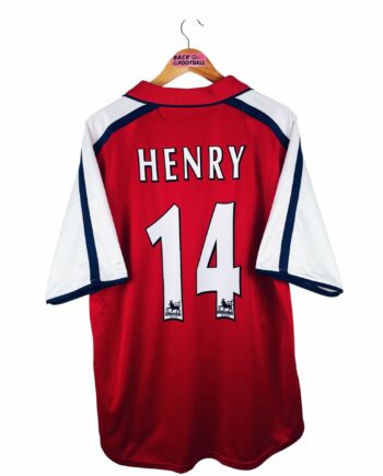 maillot vintage domicile Arsenal 2000/2002 floqué Henry #14