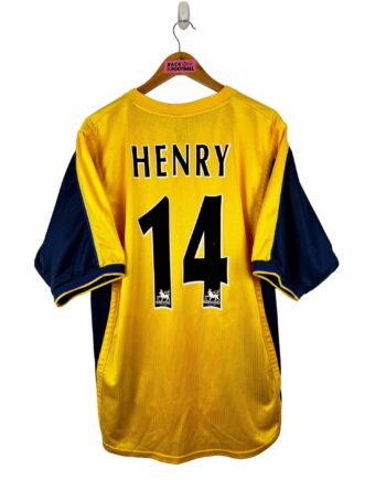maillot vintage extérieur Arsenal 1999/2000 floqué Henry #14