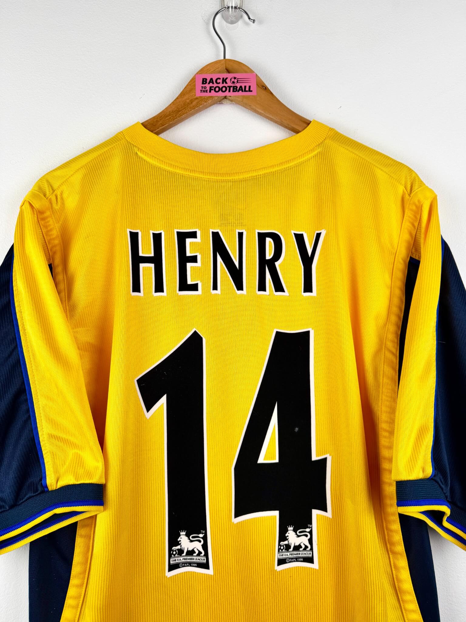 maillot vintage extérieur Arsenal 1999/2000 floqué Henry #14