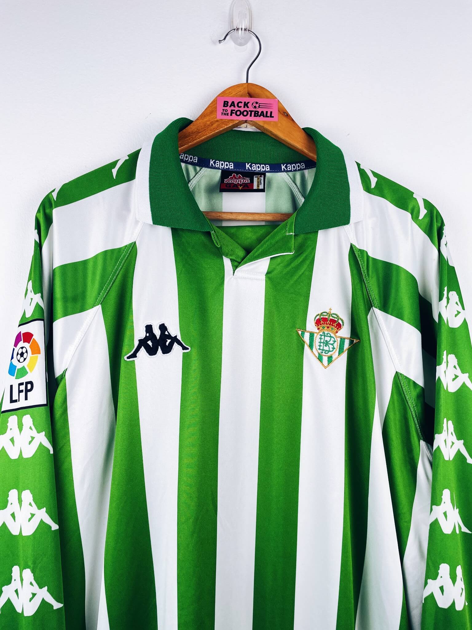 maillot vintage domicile Betis Séville 2000/2002 préparé (match issue) ou porté (match worn) par Ito #15