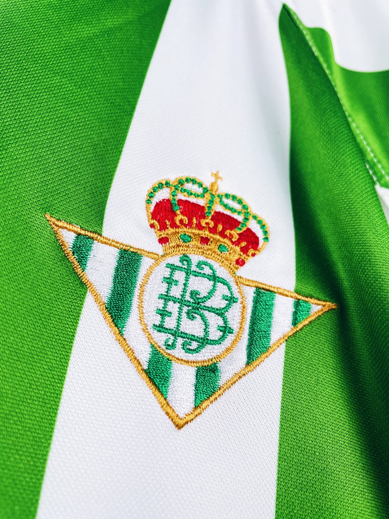 maillot vintage domicile Betis Séville 2000/2002 préparé (match issue) ou porté (match worn) par Ito #15