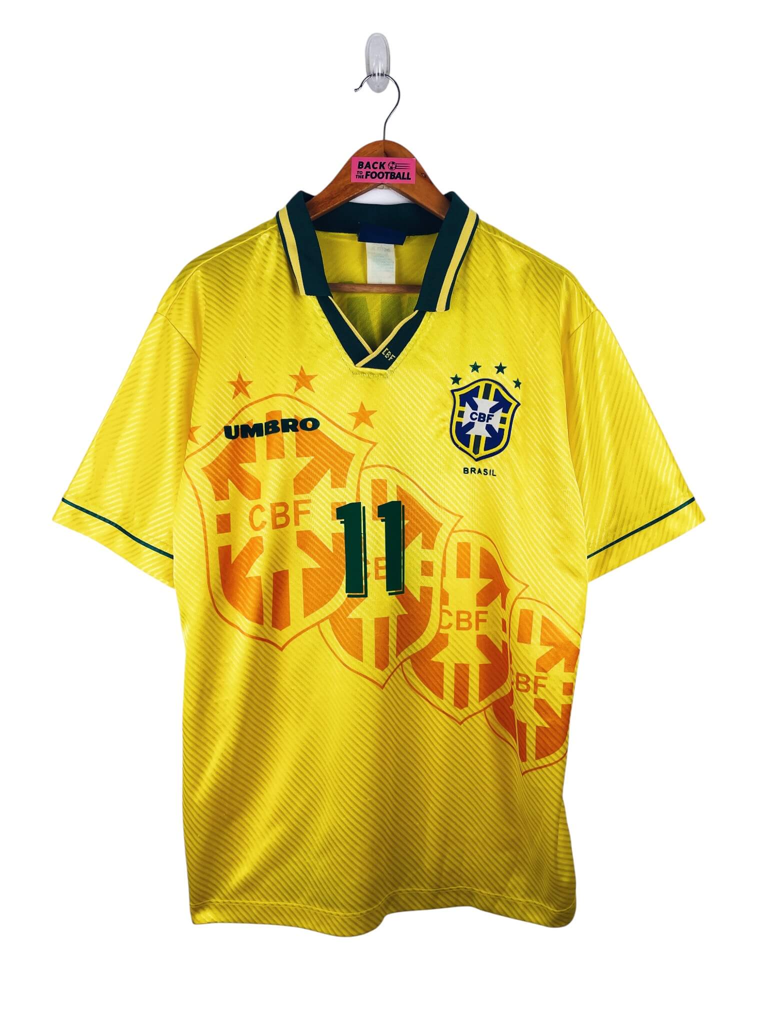 maillot vintage domicile Brésil 1994 floqué Romário #11