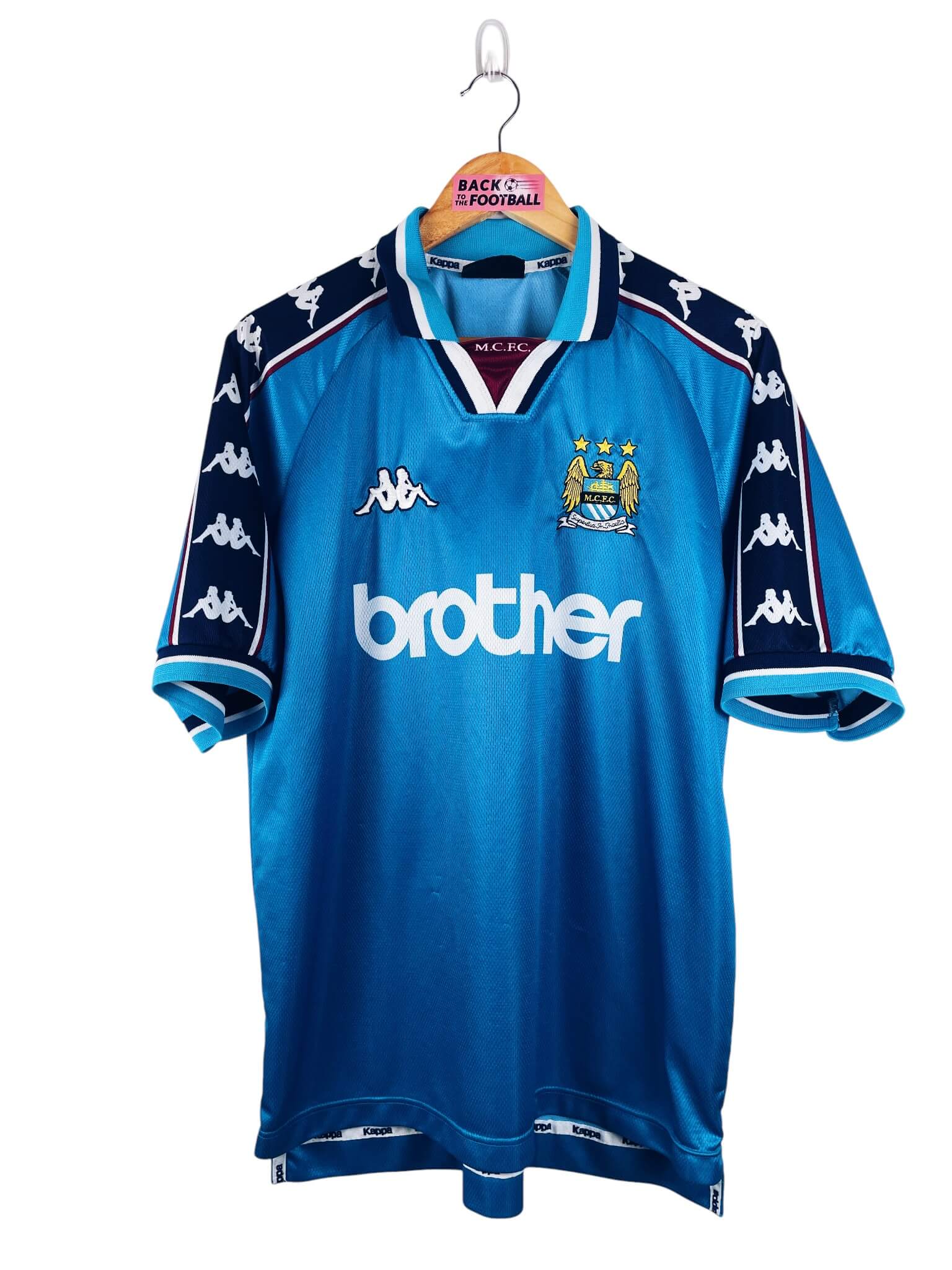 maillot vintage domicile Manchester City 1997/1999